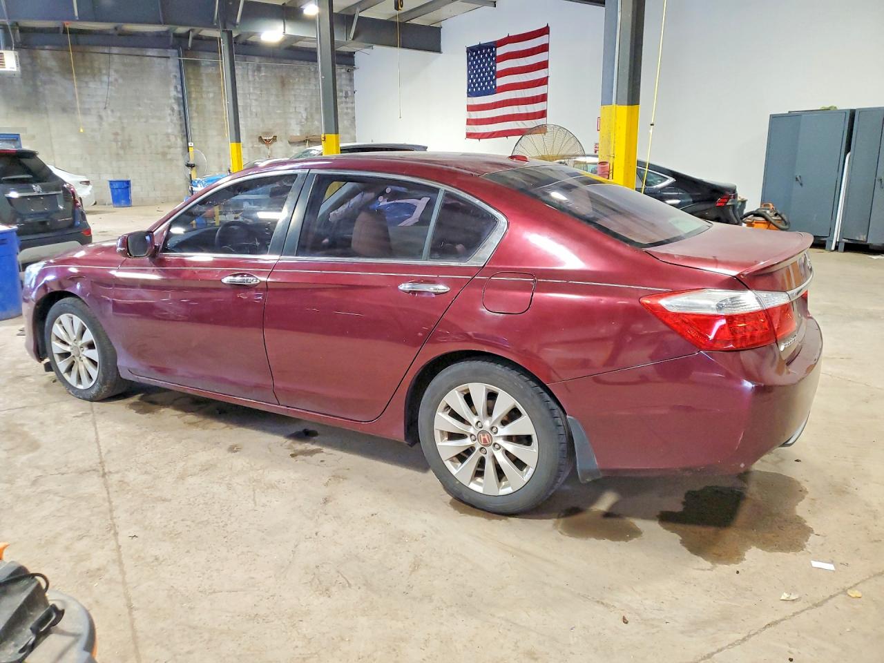2015 Honda Accord Exl Burgundy vin: 1HGCR2F87FA248486