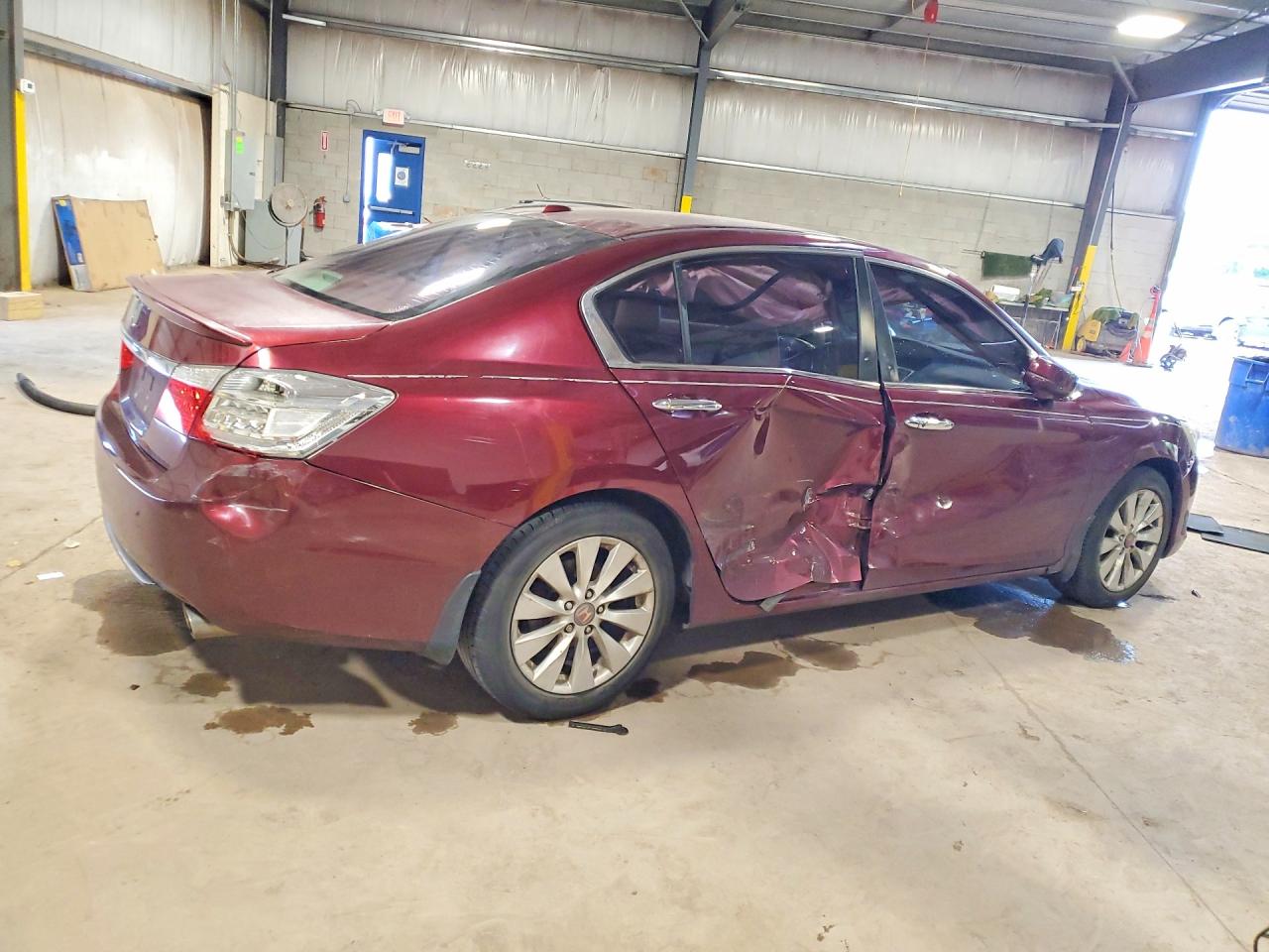 2015 Honda Accord Exl Burgundy vin: 1HGCR2F87FA248486