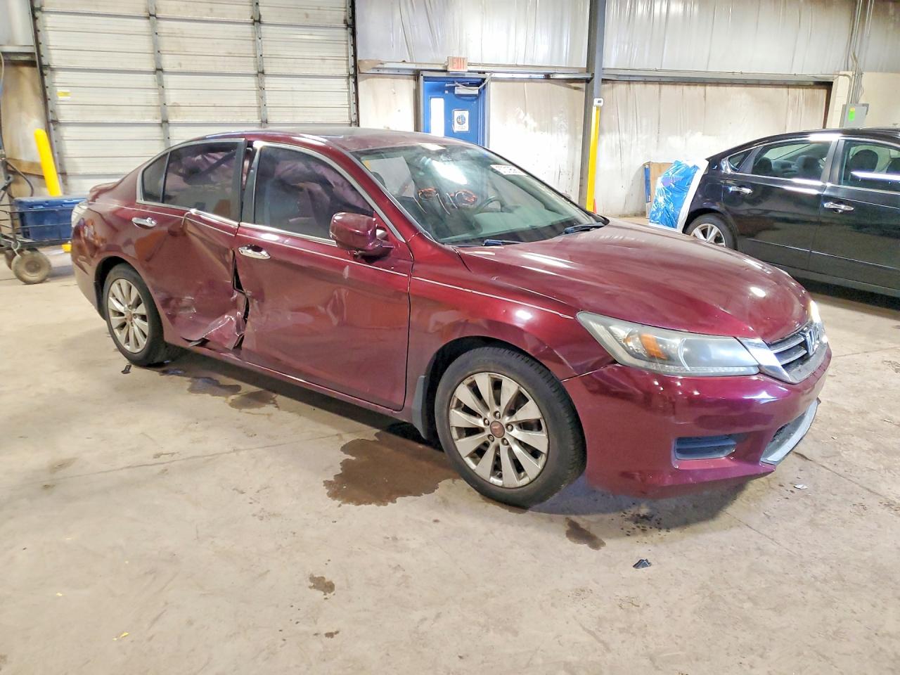 2015 Honda Accord Exl Burgundy vin: 1HGCR2F87FA248486