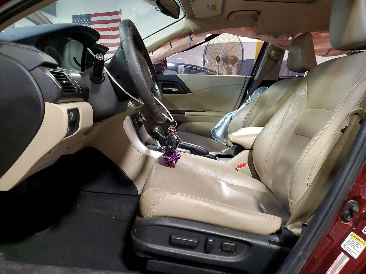 2015 Honda Accord Exl Burgundy vin: 1HGCR2F87FA248486