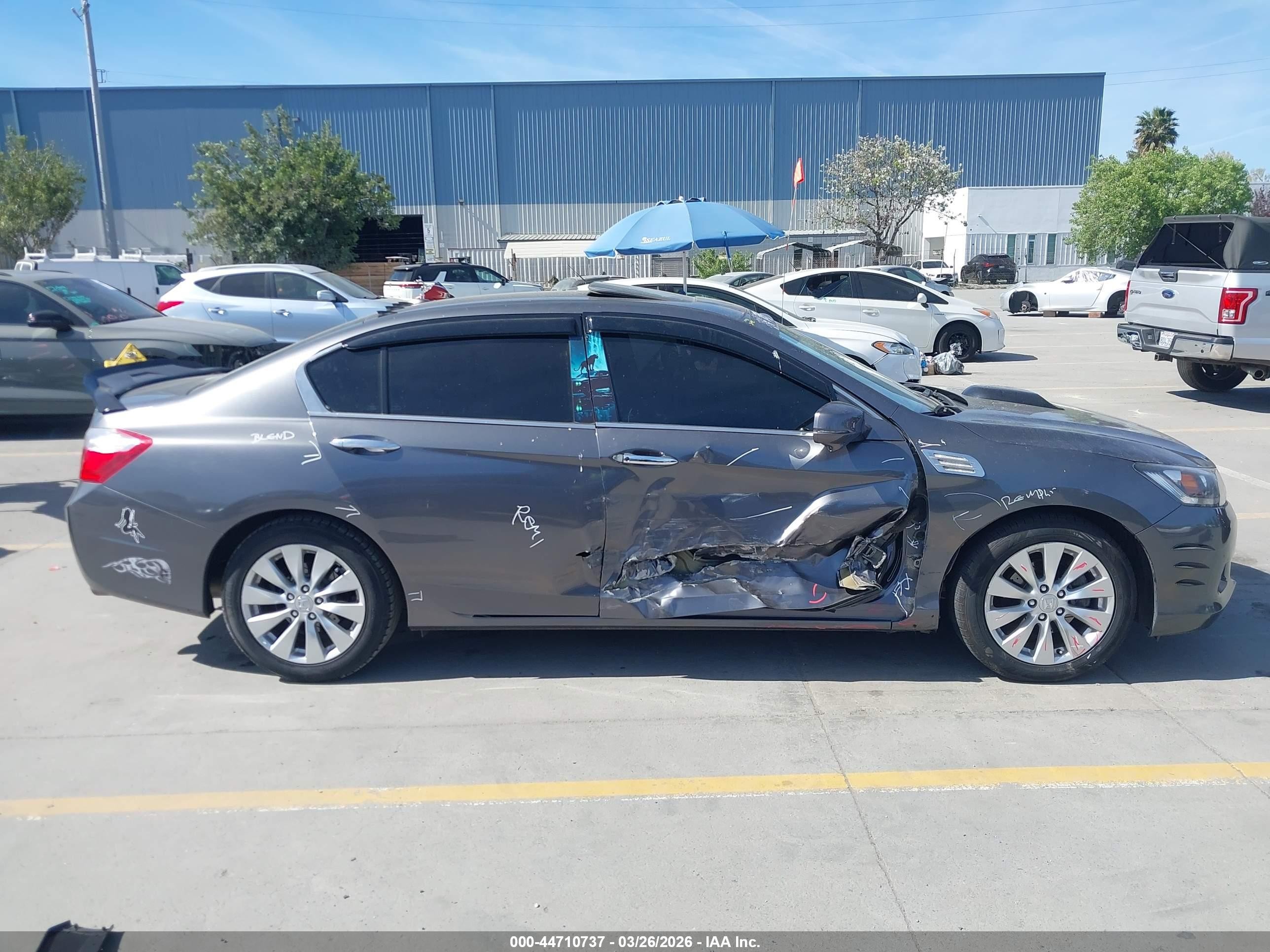 2015 Honda Accord Ex-l Silver vin: 1HGCR2F87FA251758