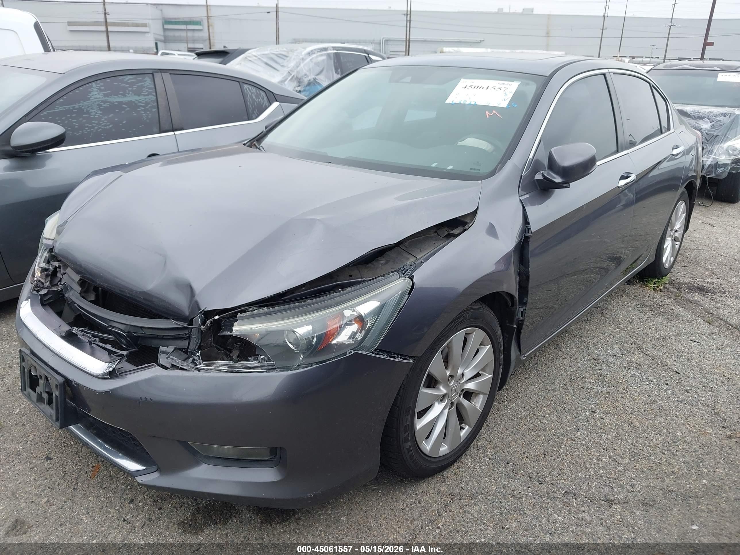 2015 Honda Accord Ex-l Коричневый vin: 1HGCR2F87FA270861