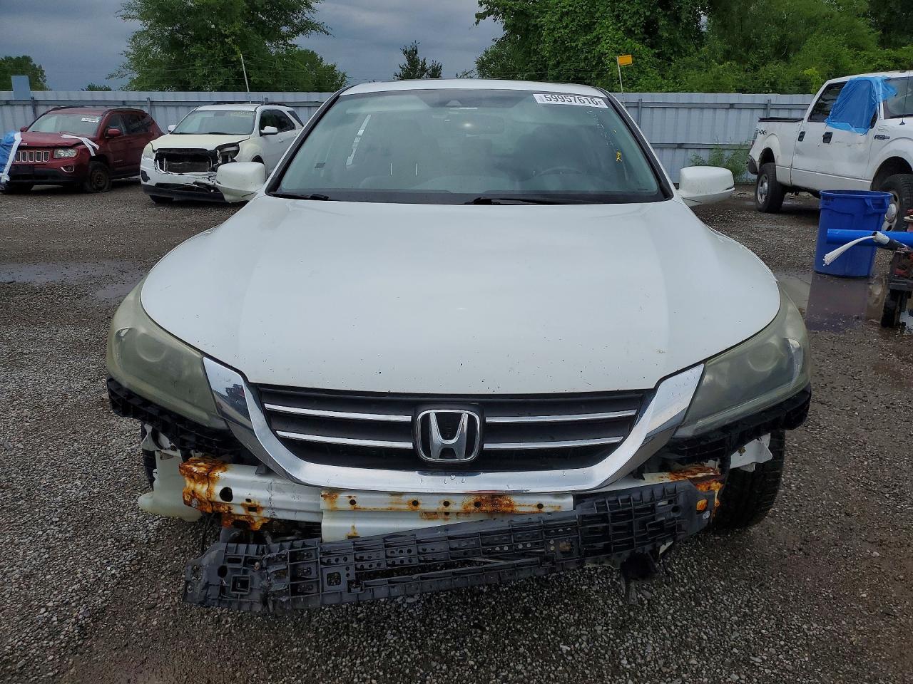 2015 Honda Accord Exl White vin: 1HGCR2F87FA804845