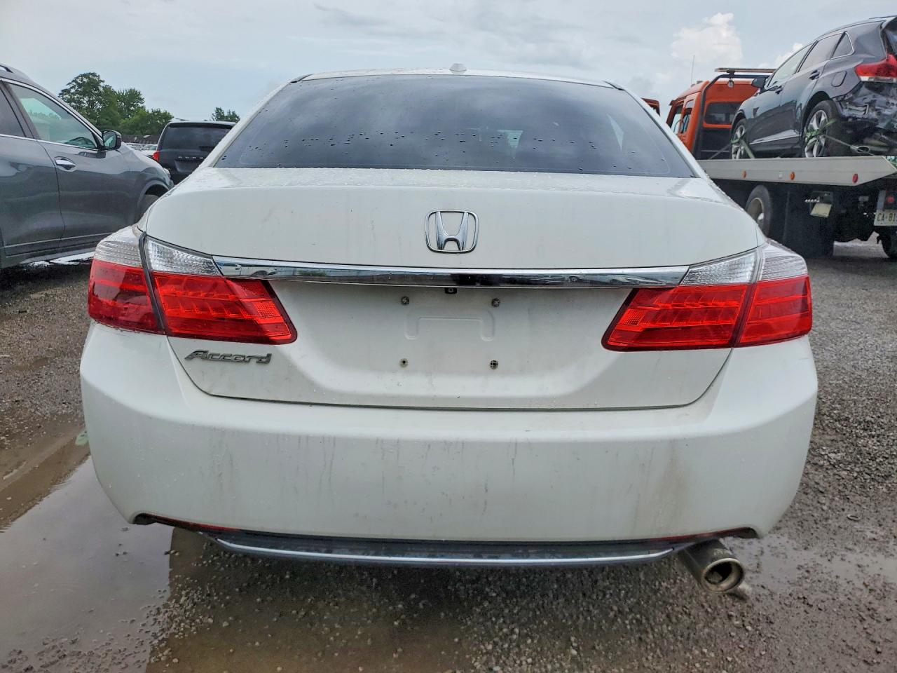 2015 Honda Accord Exl White vin: 1HGCR2F87FA804845