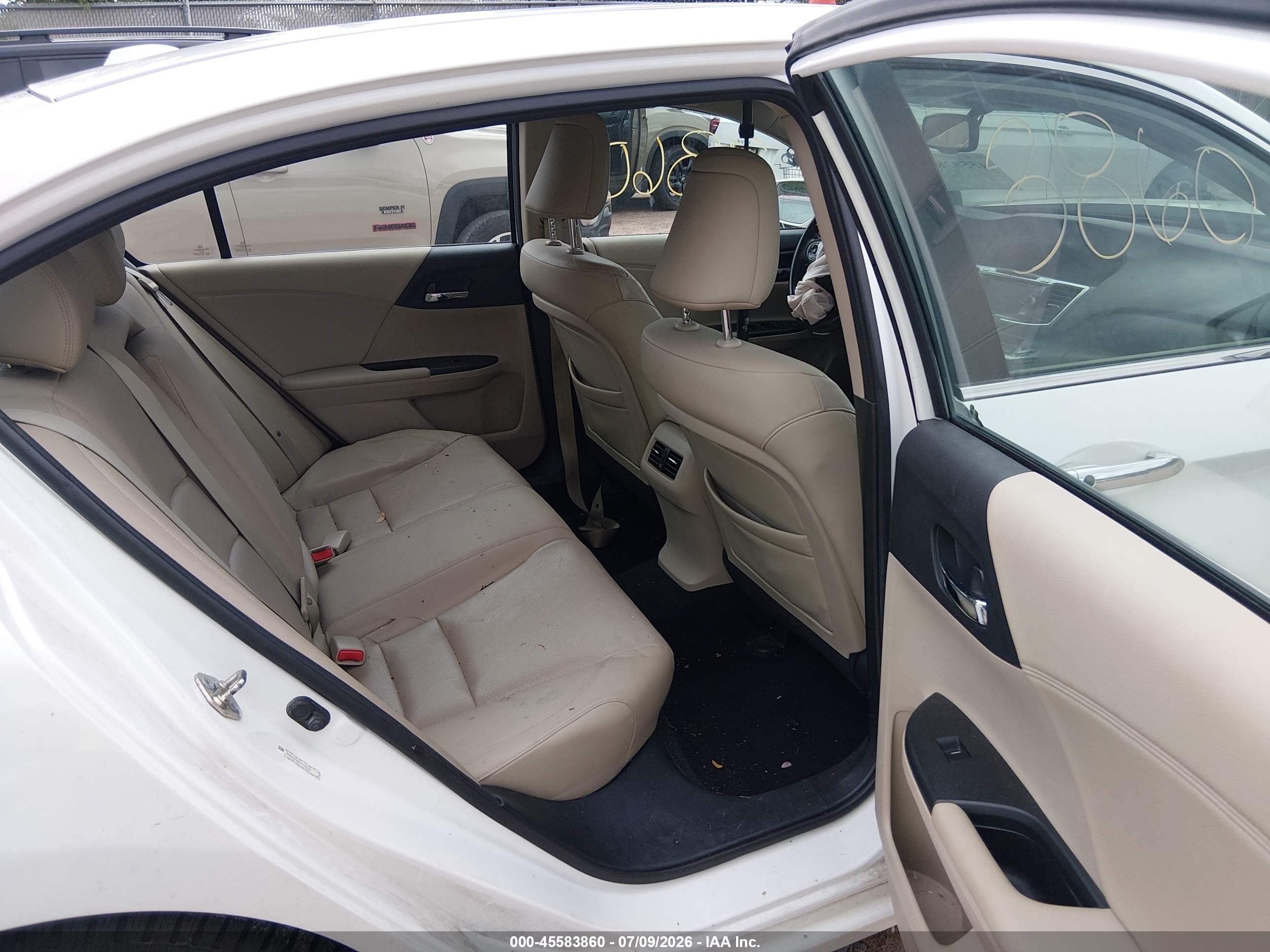 2013 Honda Accord Ex-l White vin: 1HGCR2F88DA004035