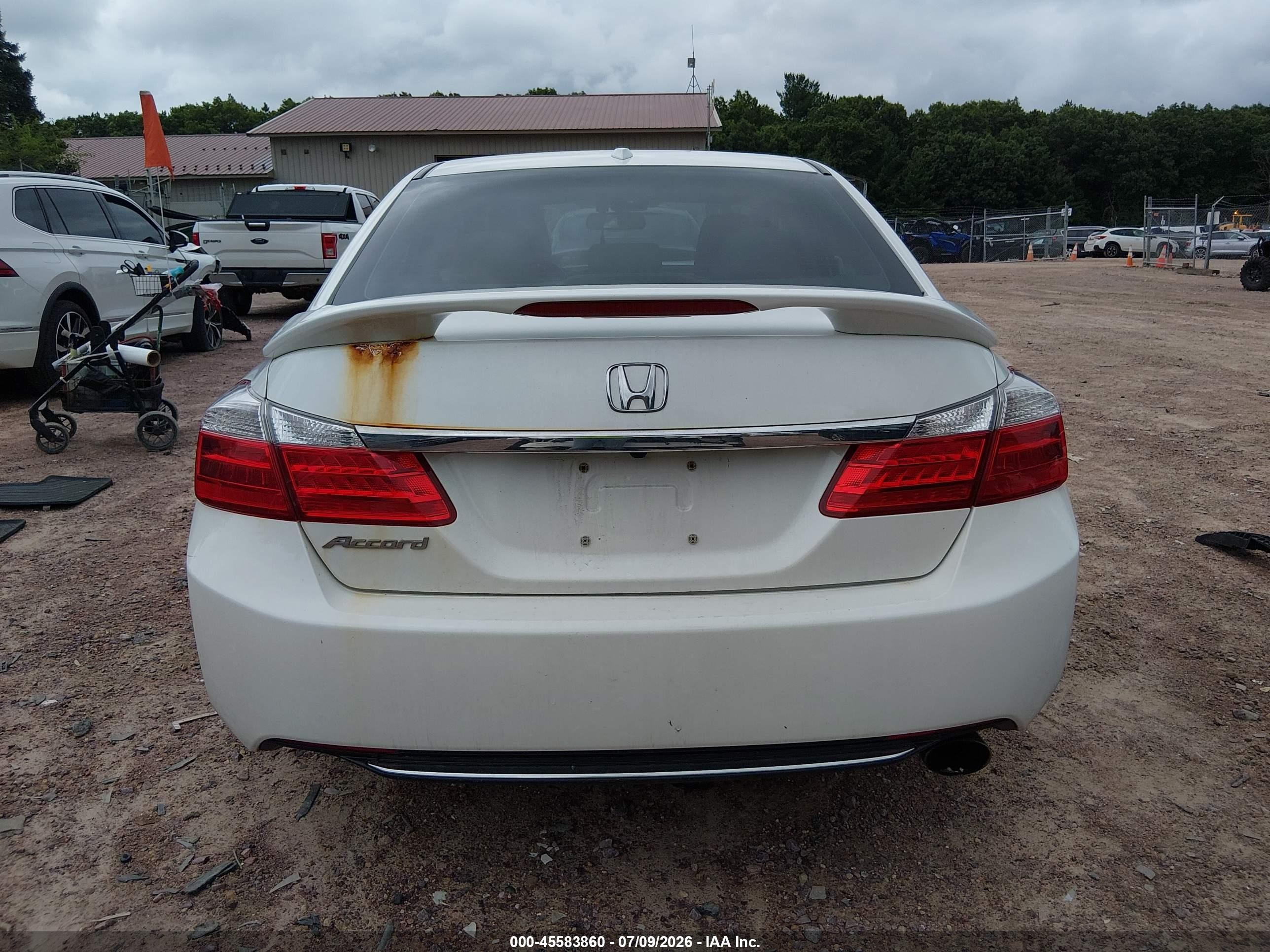 2013 Honda Accord Ex-l White vin: 1HGCR2F88DA004035