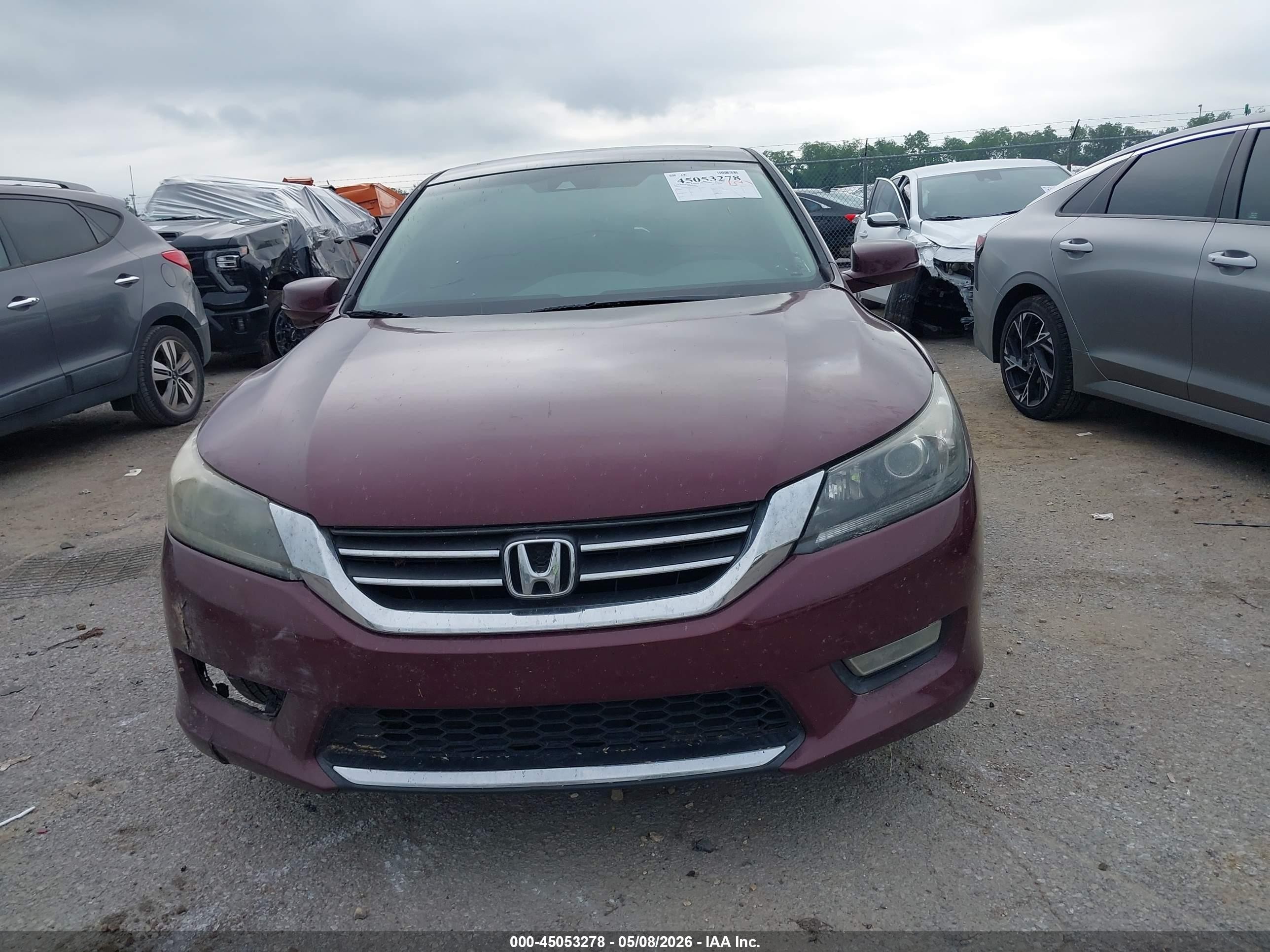 2013 Honda Accord Ex-l Burgundy vin: 1HGCR2F88DA009896