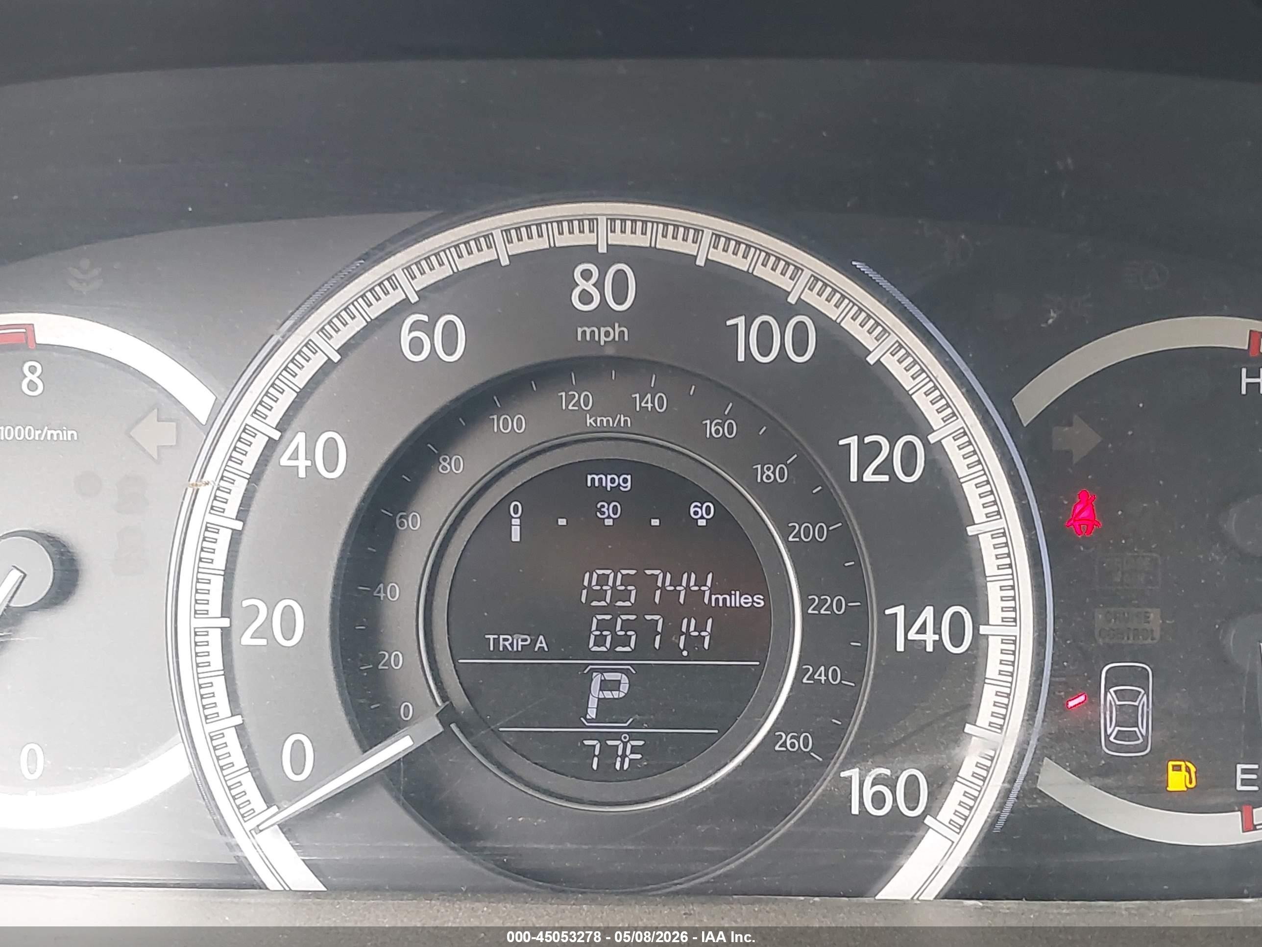 2013 Honda Accord Ex-l Burgundy vin: 1HGCR2F88DA009896
