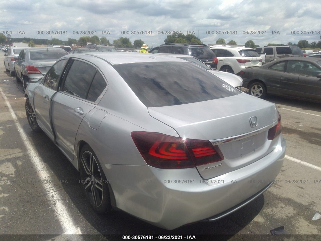 2013 Honda Accord Sdn Ex-l Silver vin: 1HGCR2F88DA015181