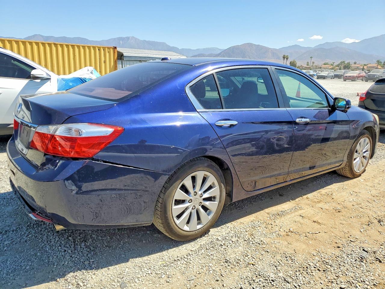 2013 Honda Accord Exl Blue vin: 1HGCR2F88DA045653