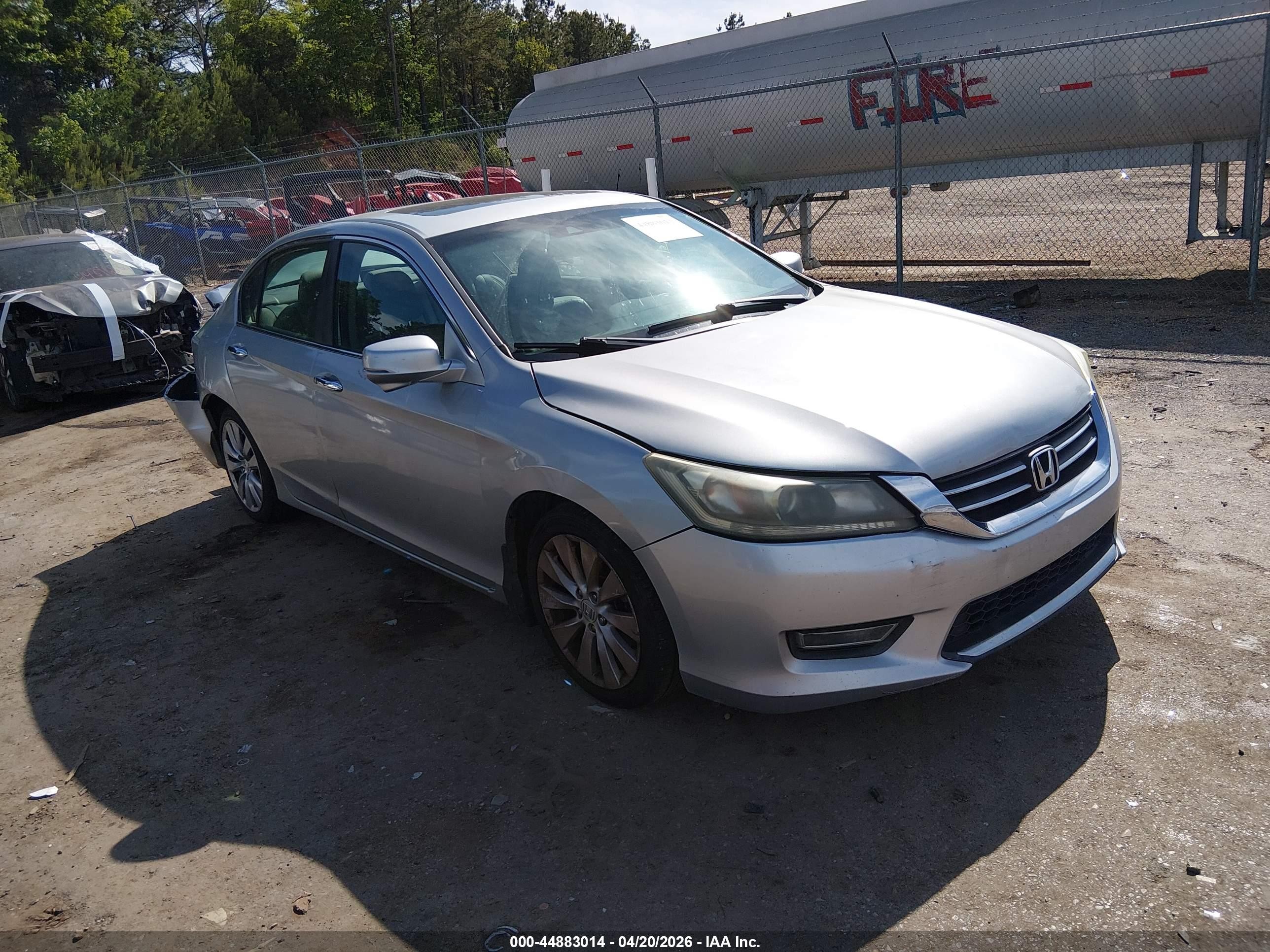2013 Honda Accord Ex-l Silver vin: 1HGCR2F88DA049847