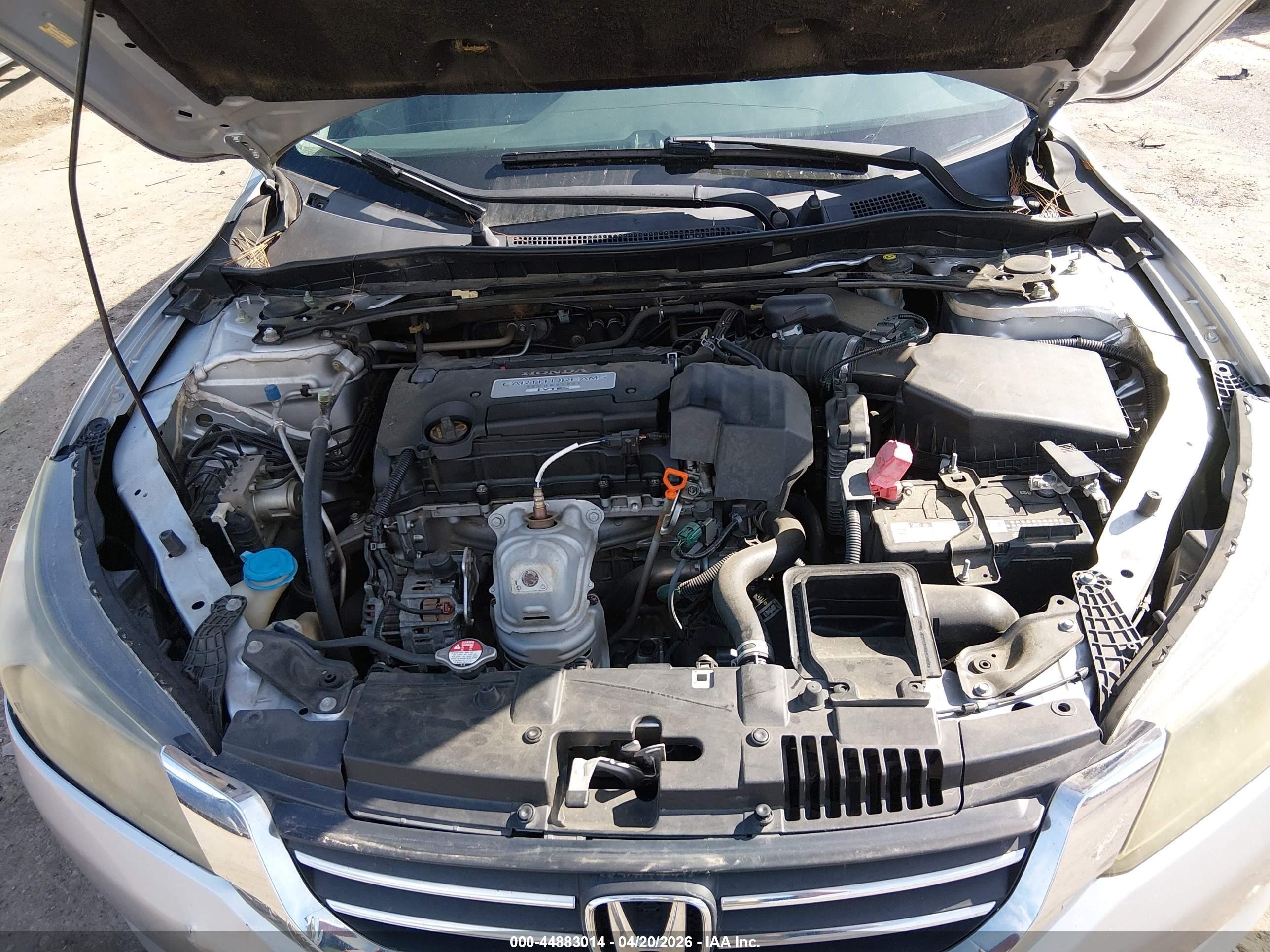 2013 Honda Accord Ex-l Silver vin: 1HGCR2F88DA049847