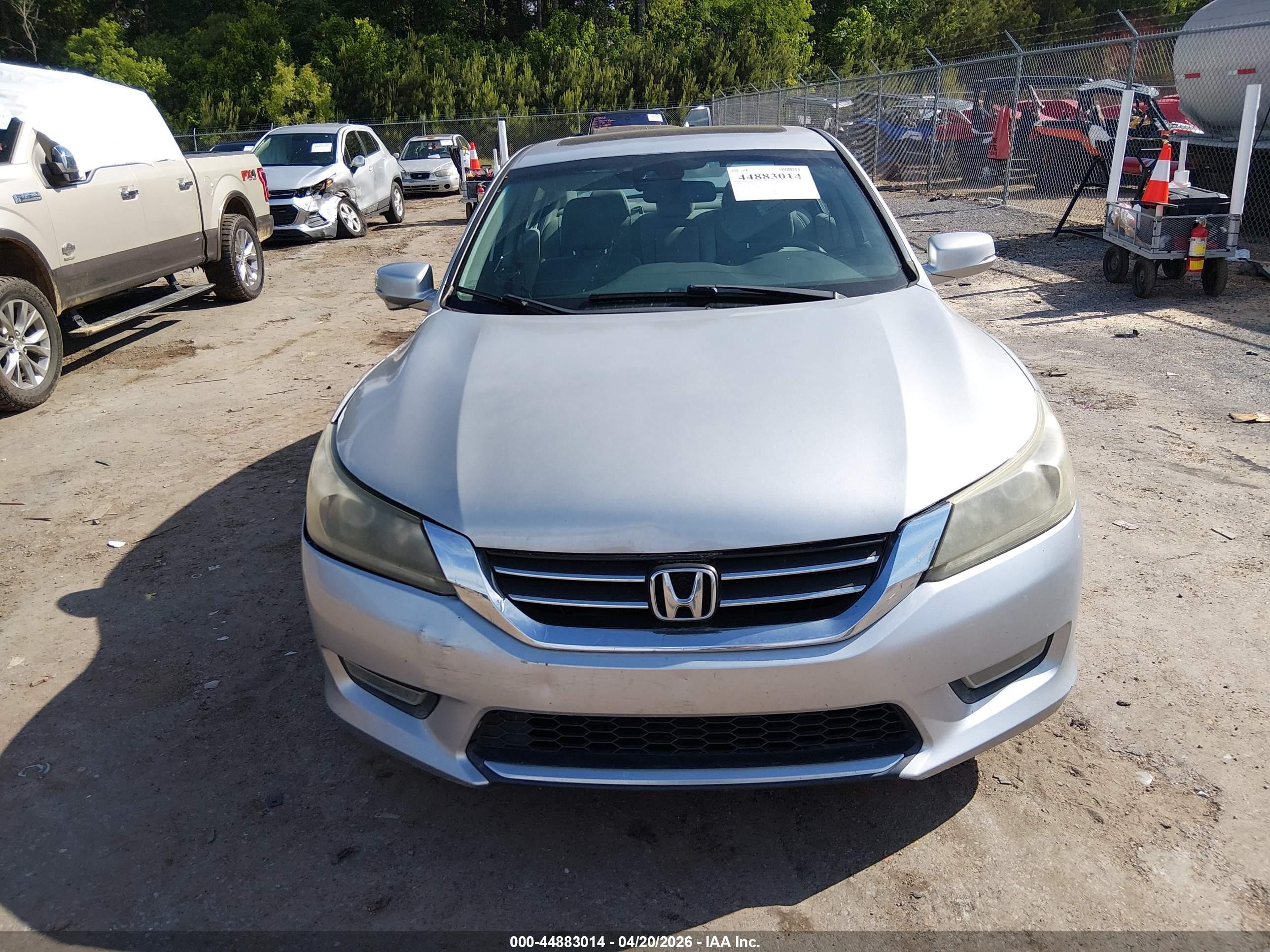 2013 Honda Accord Ex-l Silver vin: 1HGCR2F88DA049847