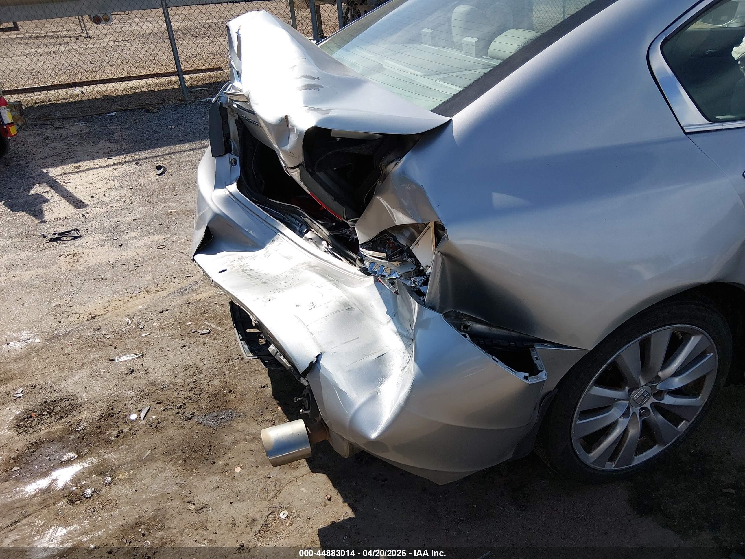 2013 Honda Accord Ex-l Silver vin: 1HGCR2F88DA049847