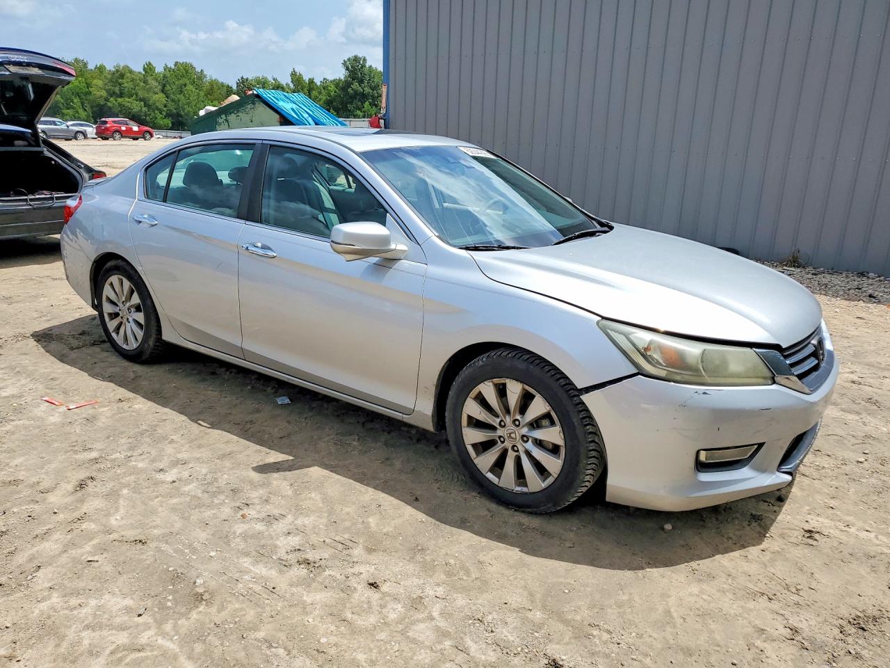 2013 Honda Accord Exl Silver vin: 1HGCR2F88DA056247