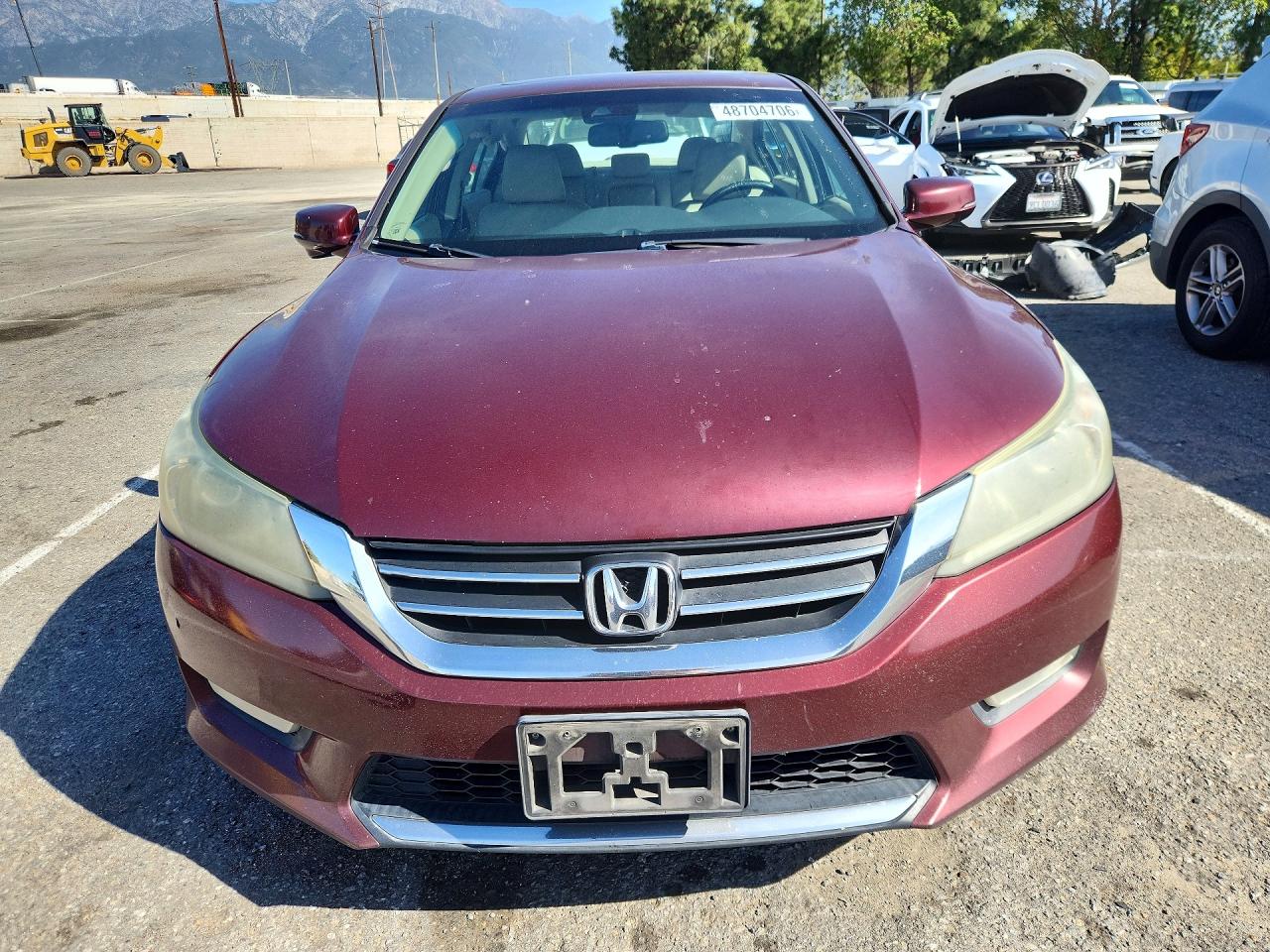 2013 Honda Accord Exl Burgundy vin: 1HGCR2F88DA057401