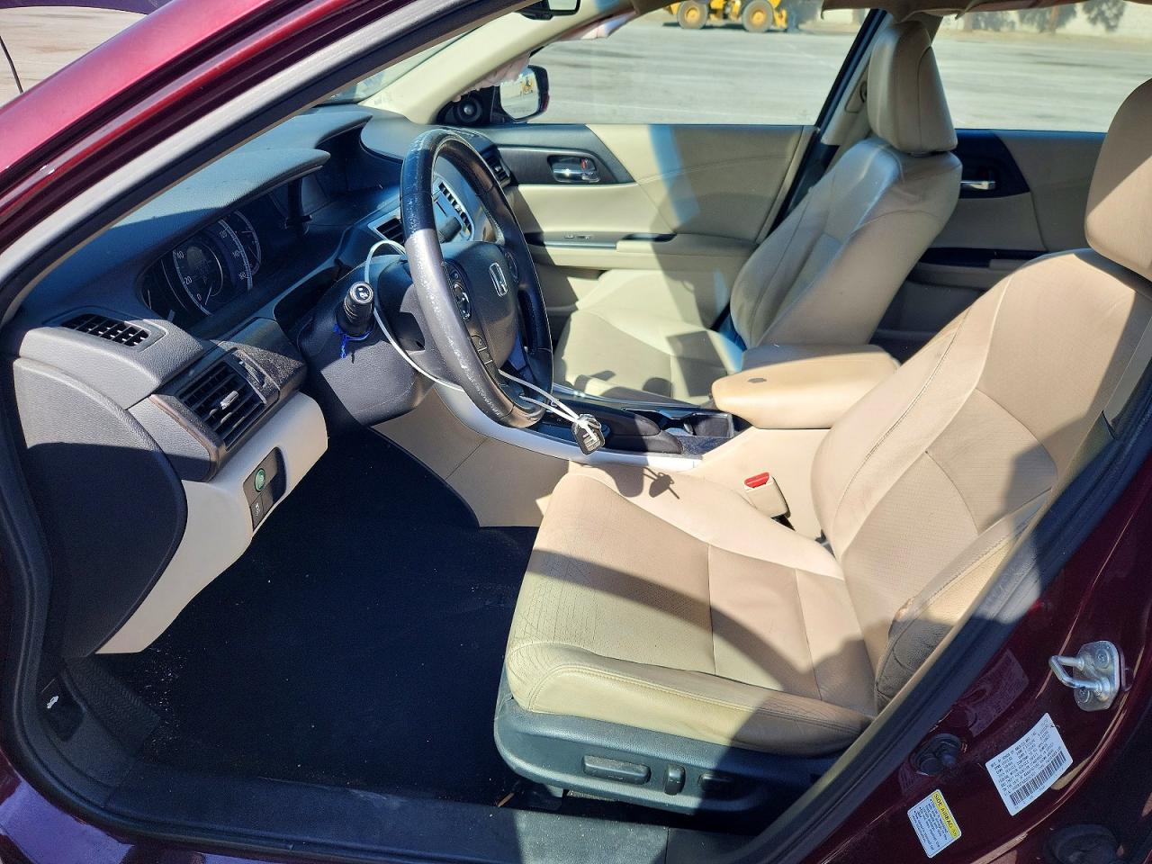 2013 Honda Accord Exl Burgundy vin: 1HGCR2F88DA057401