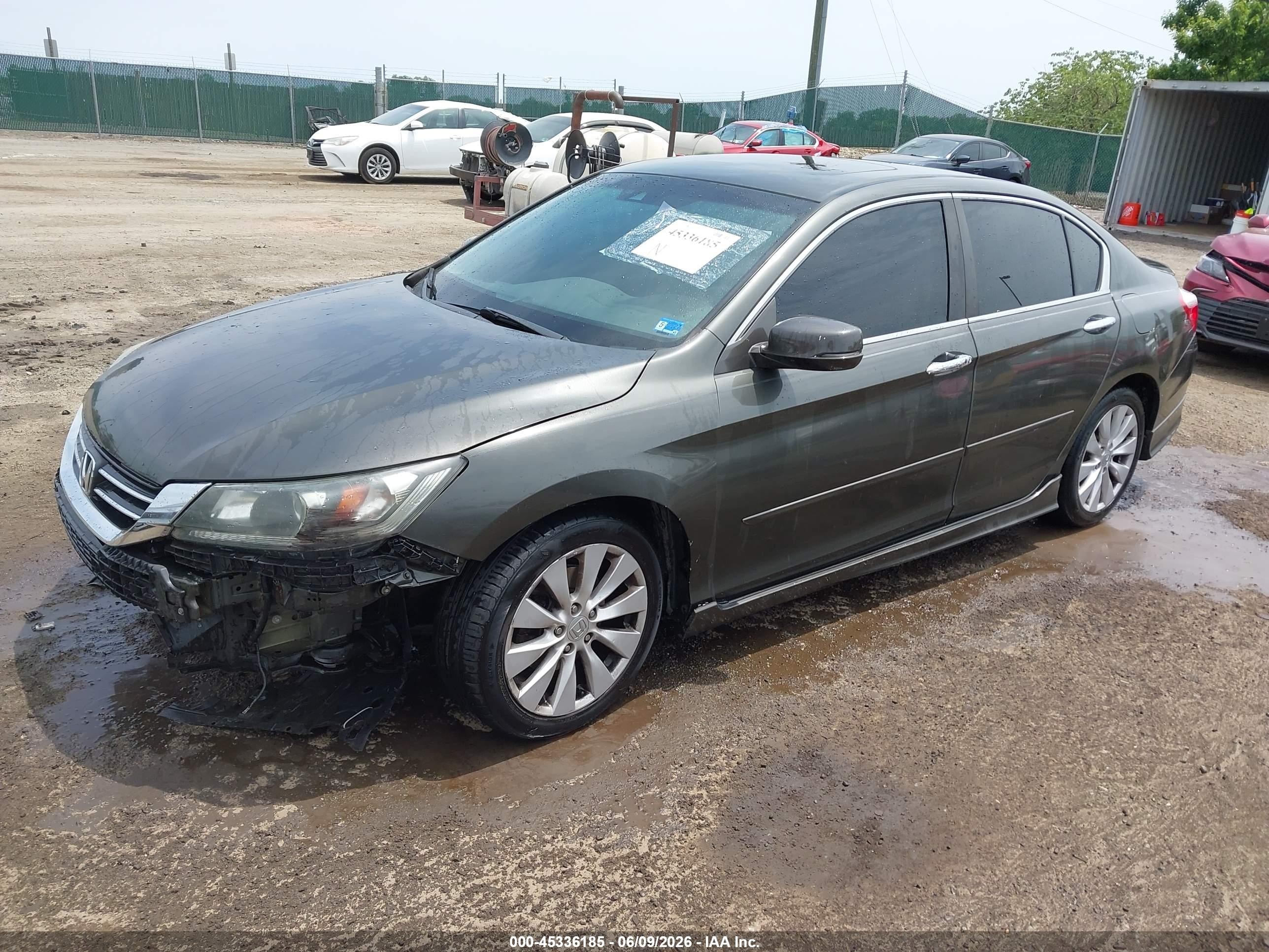 2013 Honda Accord Ex-l Gray vin: 1HGCR2F88DA074005
