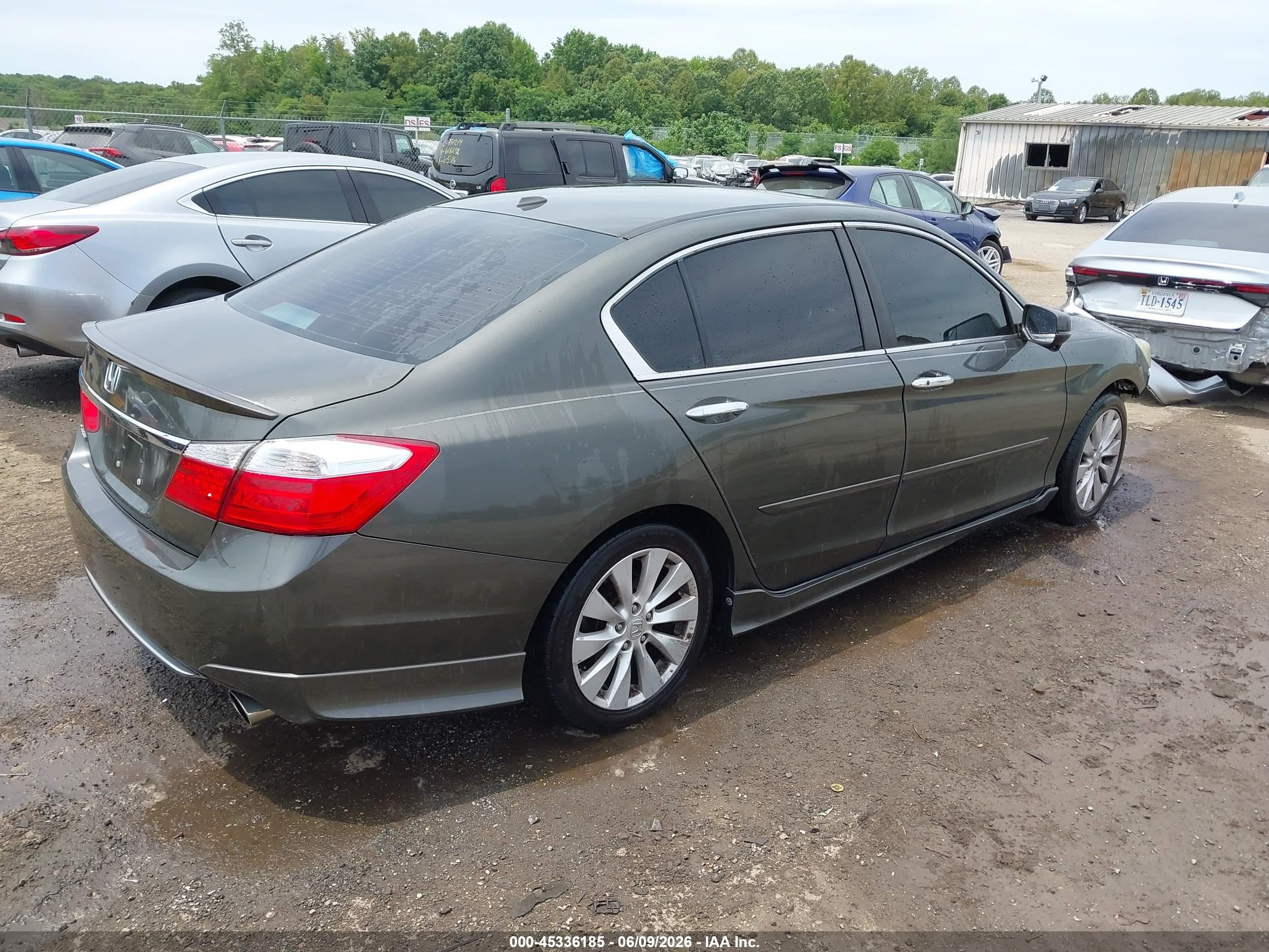 2013 Honda Accord Ex-l Gray vin: 1HGCR2F88DA074005