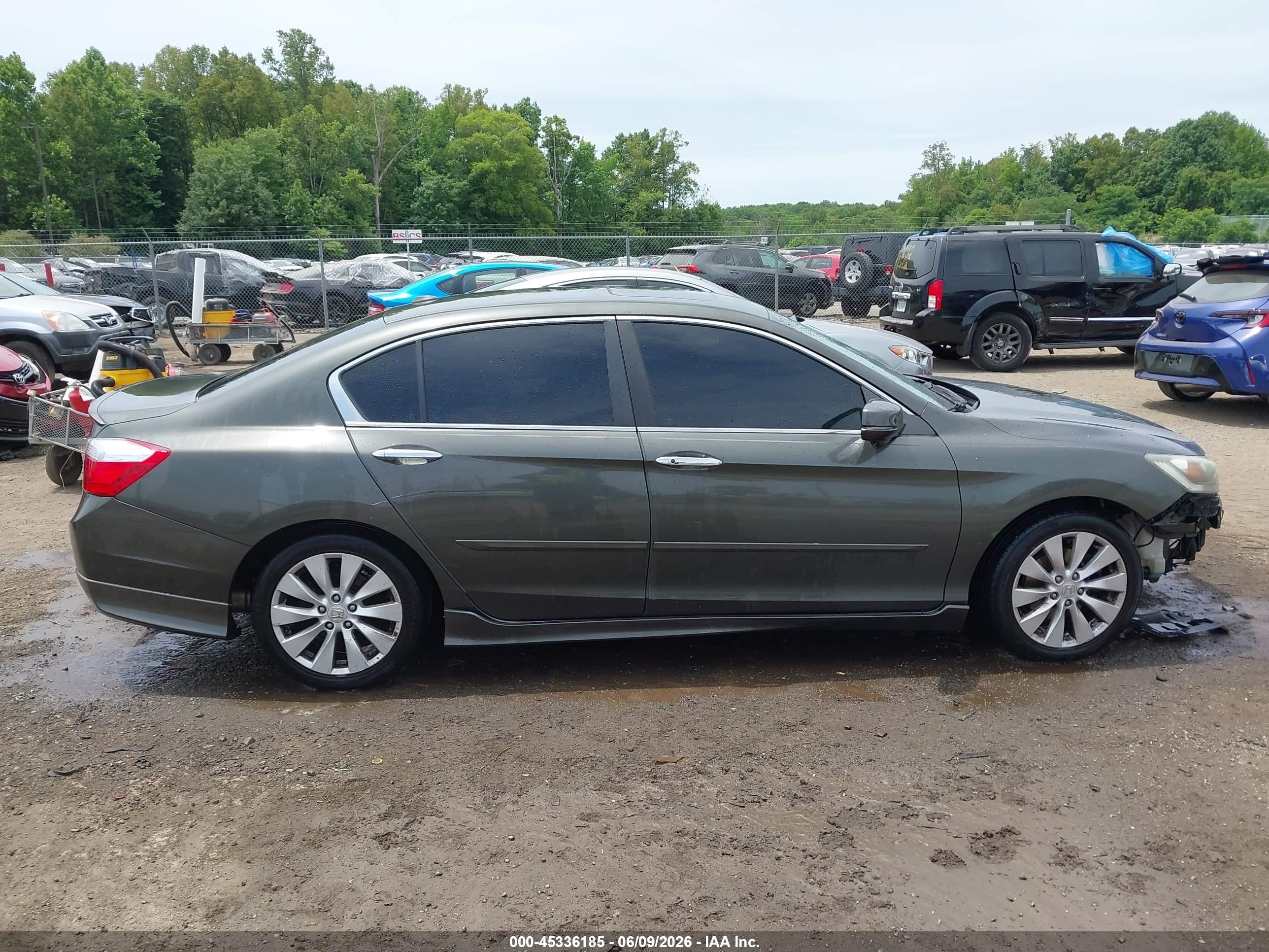 2013 Honda Accord Ex-l Gray vin: 1HGCR2F88DA074005