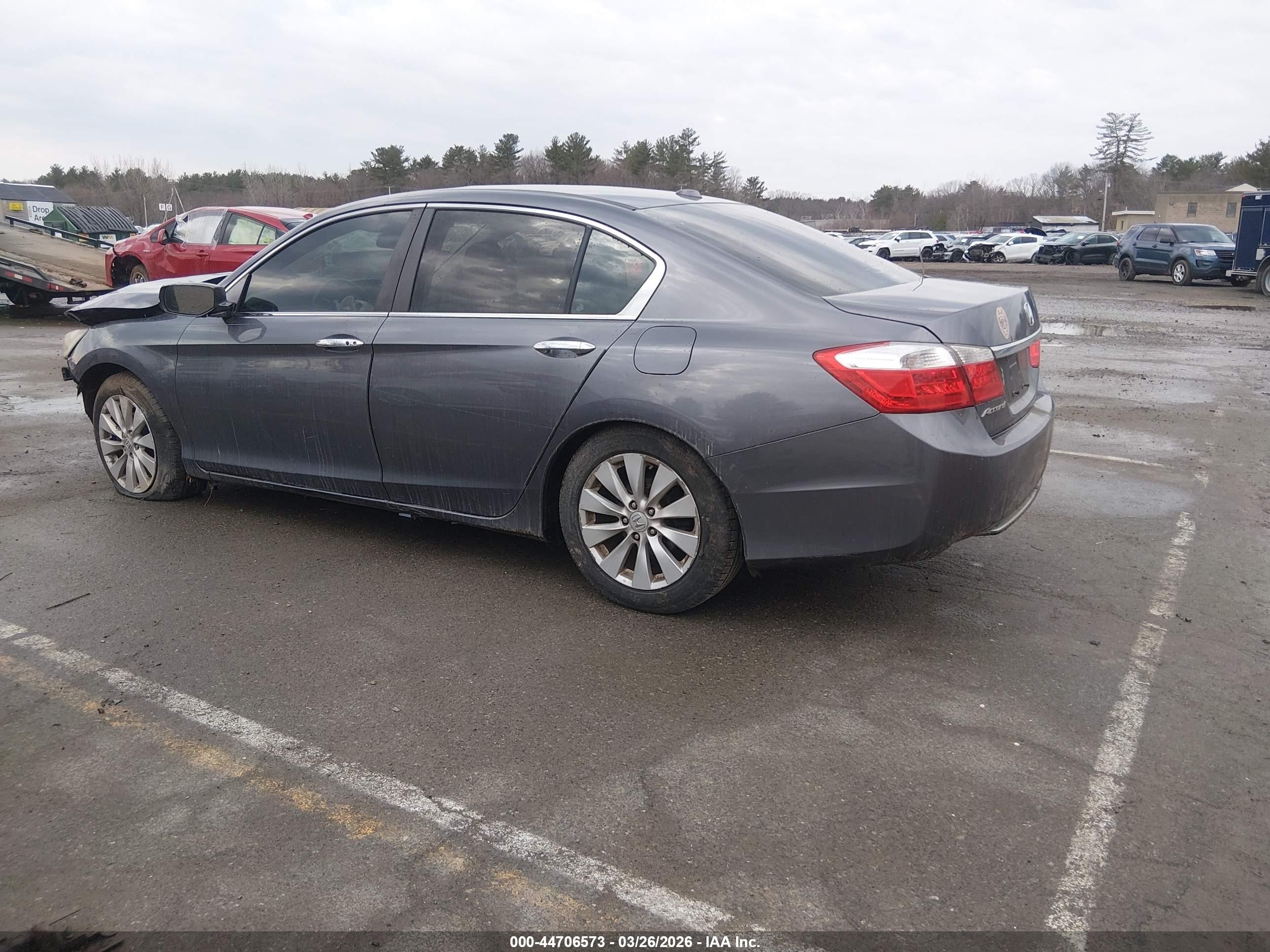 2013 Honda Accord Ex-l Серый vin: 1HGCR2F88DA087689