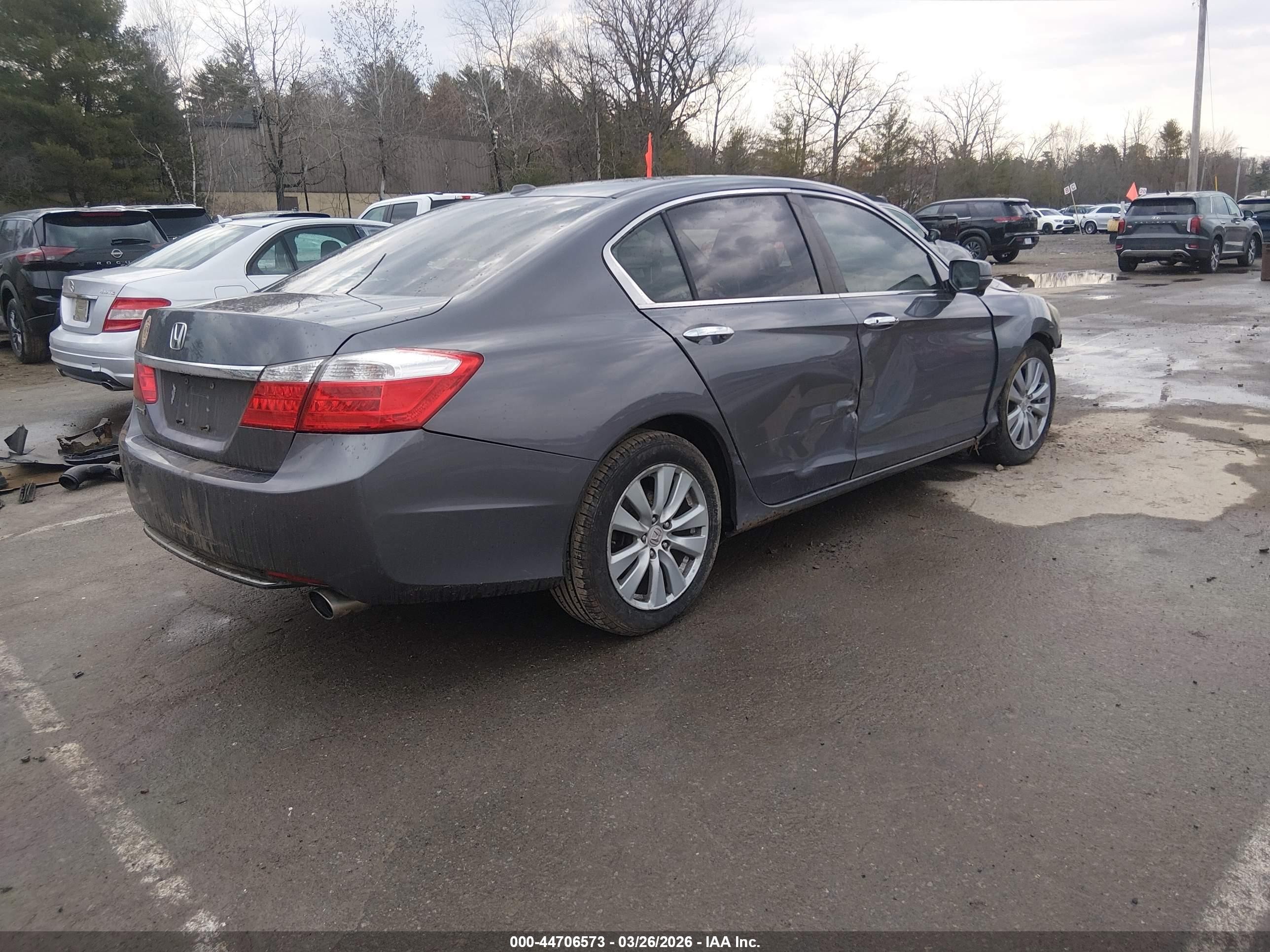 2013 Honda Accord Ex-l Серый vin: 1HGCR2F88DA087689