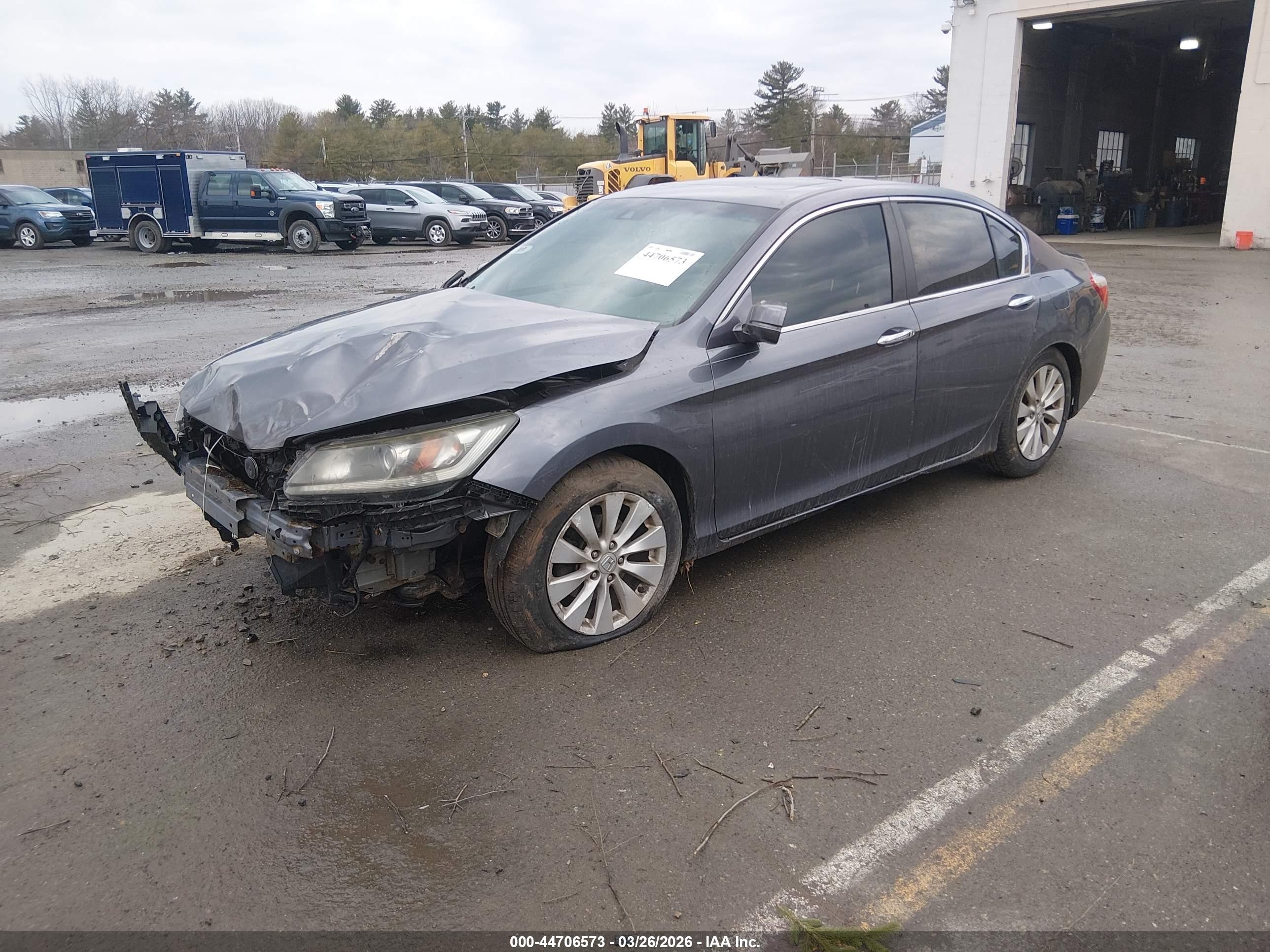 2013 Honda Accord Ex-l Серый vin: 1HGCR2F88DA087689