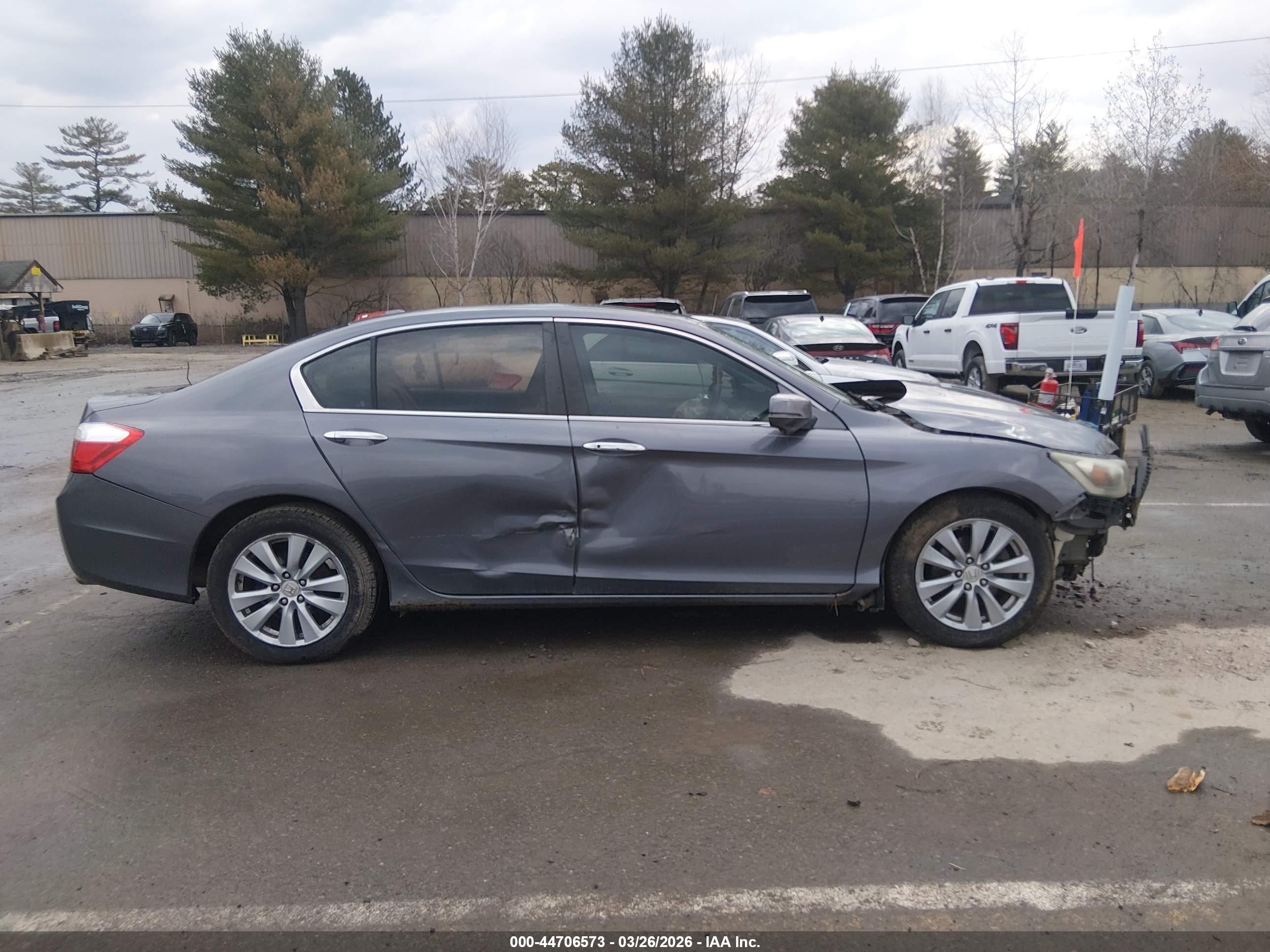 2013 Honda Accord Ex-l Серый vin: 1HGCR2F88DA087689