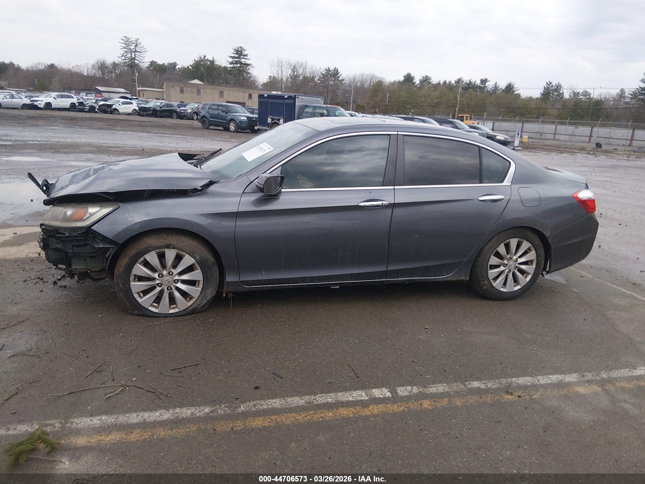 2013 Honda Accord Ex-l Серый vin: 1HGCR2F88DA087689