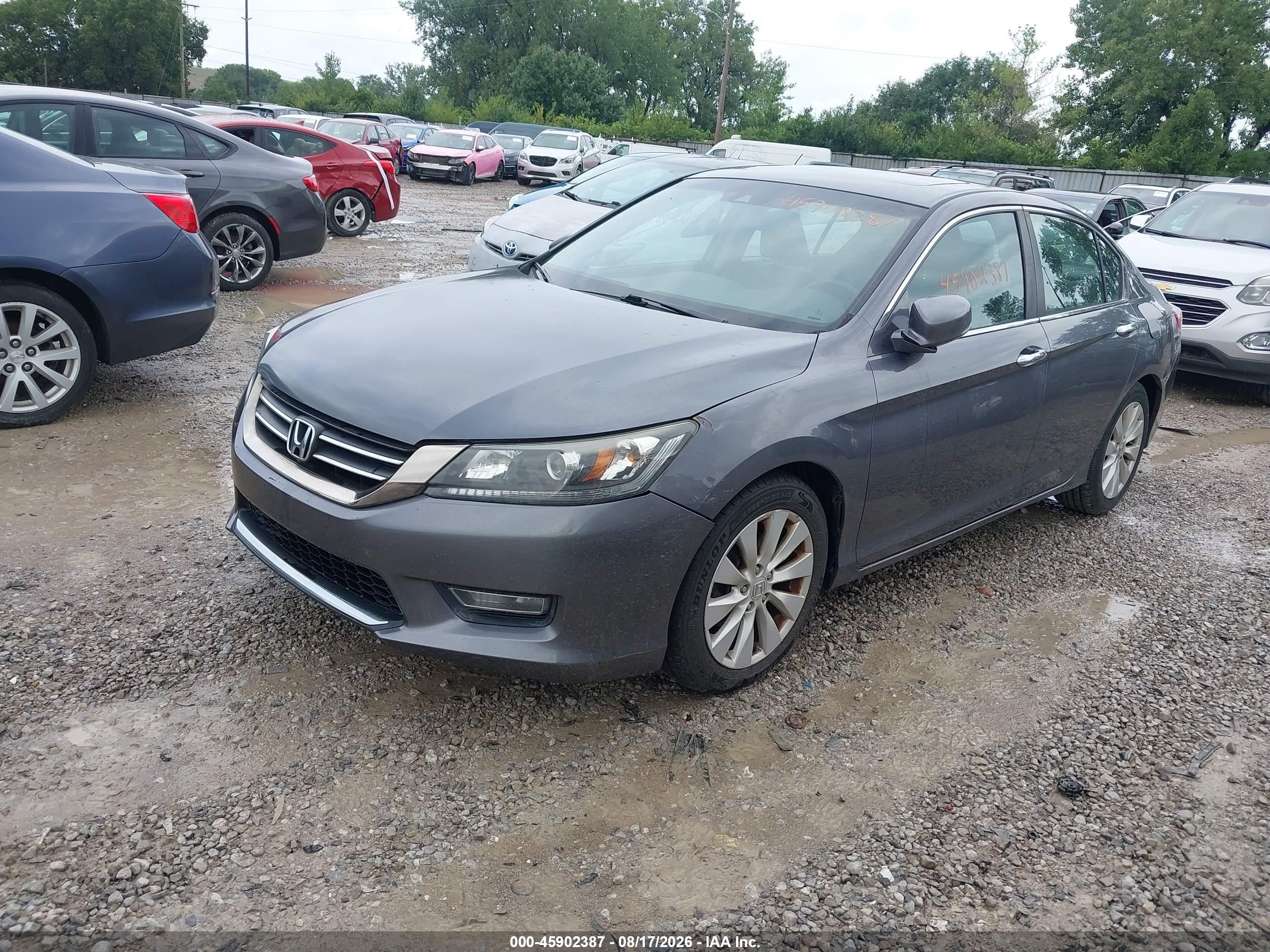 2013 Honda Accord Ex-l Blue vin: 1HGCR2F88DA090642