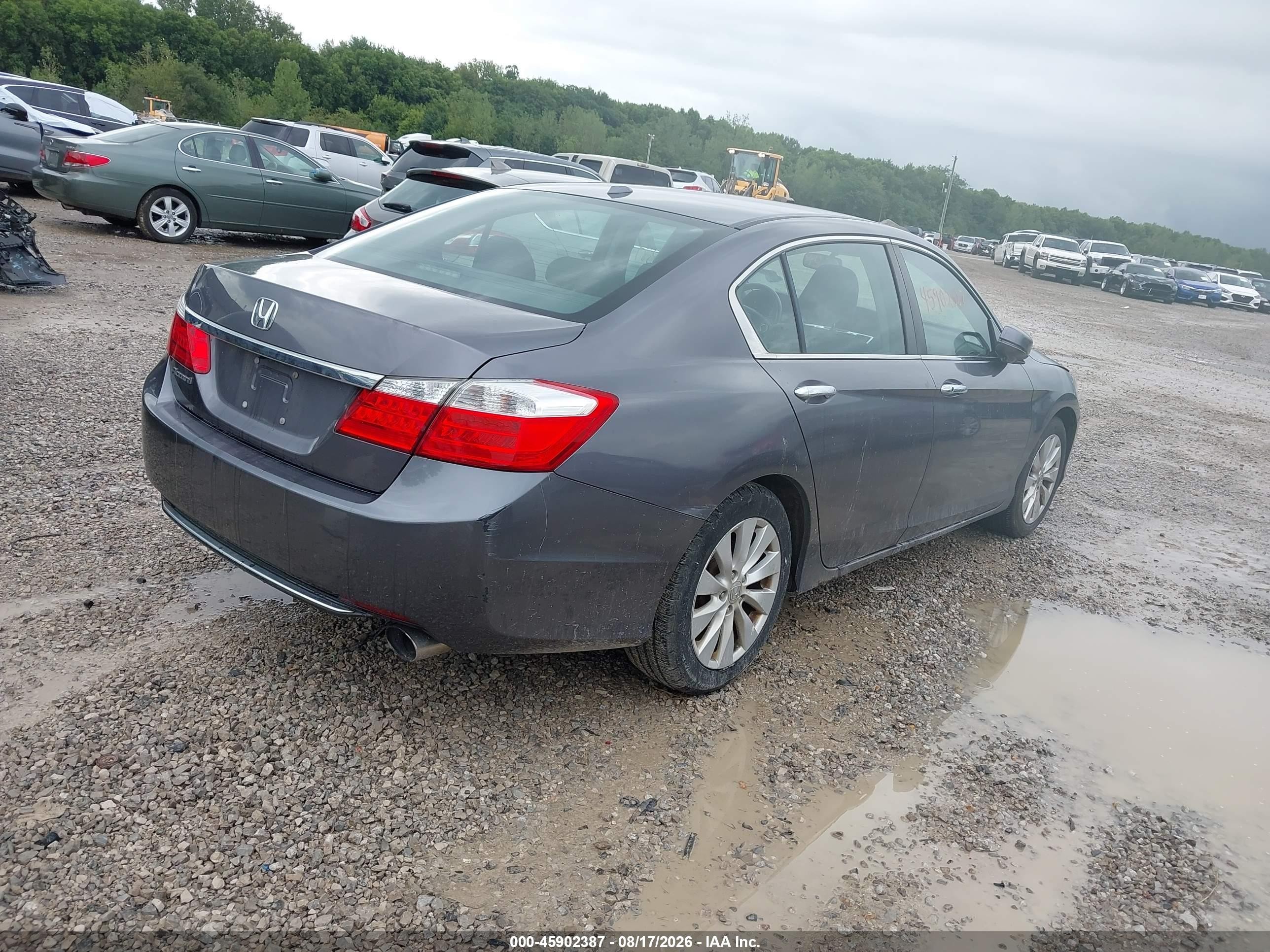 2013 Honda Accord Ex-l Blue vin: 1HGCR2F88DA090642