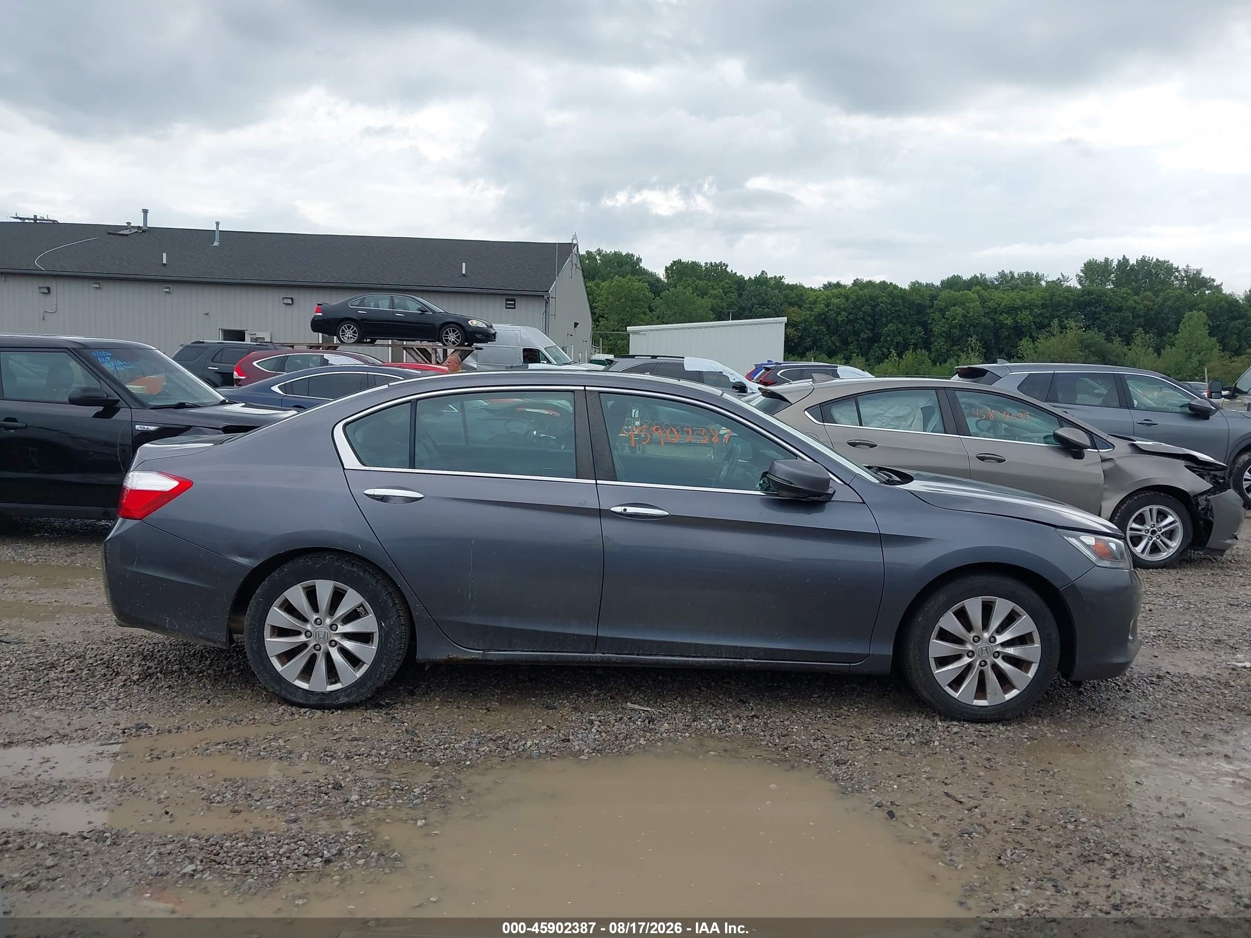 2013 Honda Accord Ex-l Blue vin: 1HGCR2F88DA090642