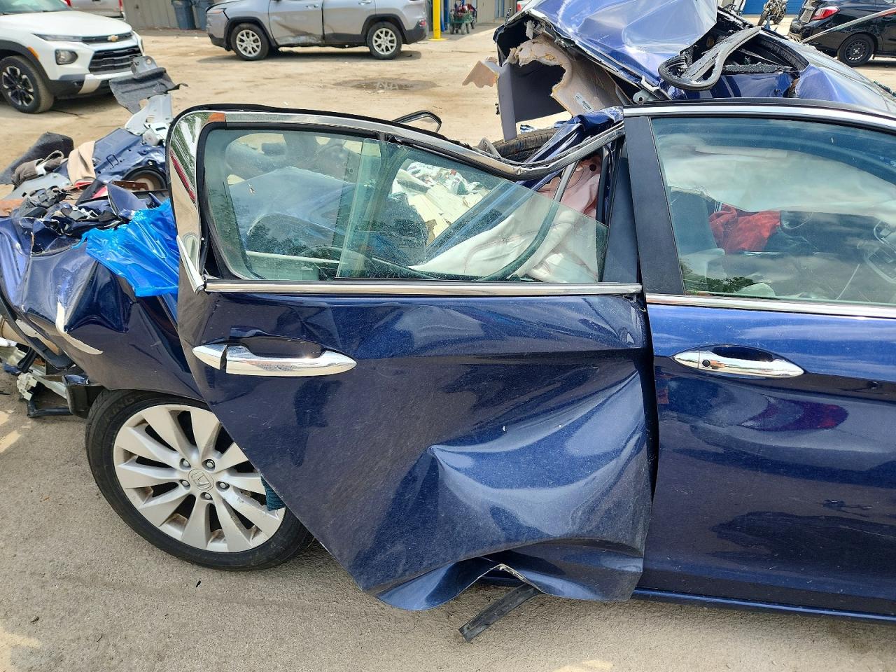 2013 Honda Accord Exl Синий vin: 1HGCR2F88DA110498