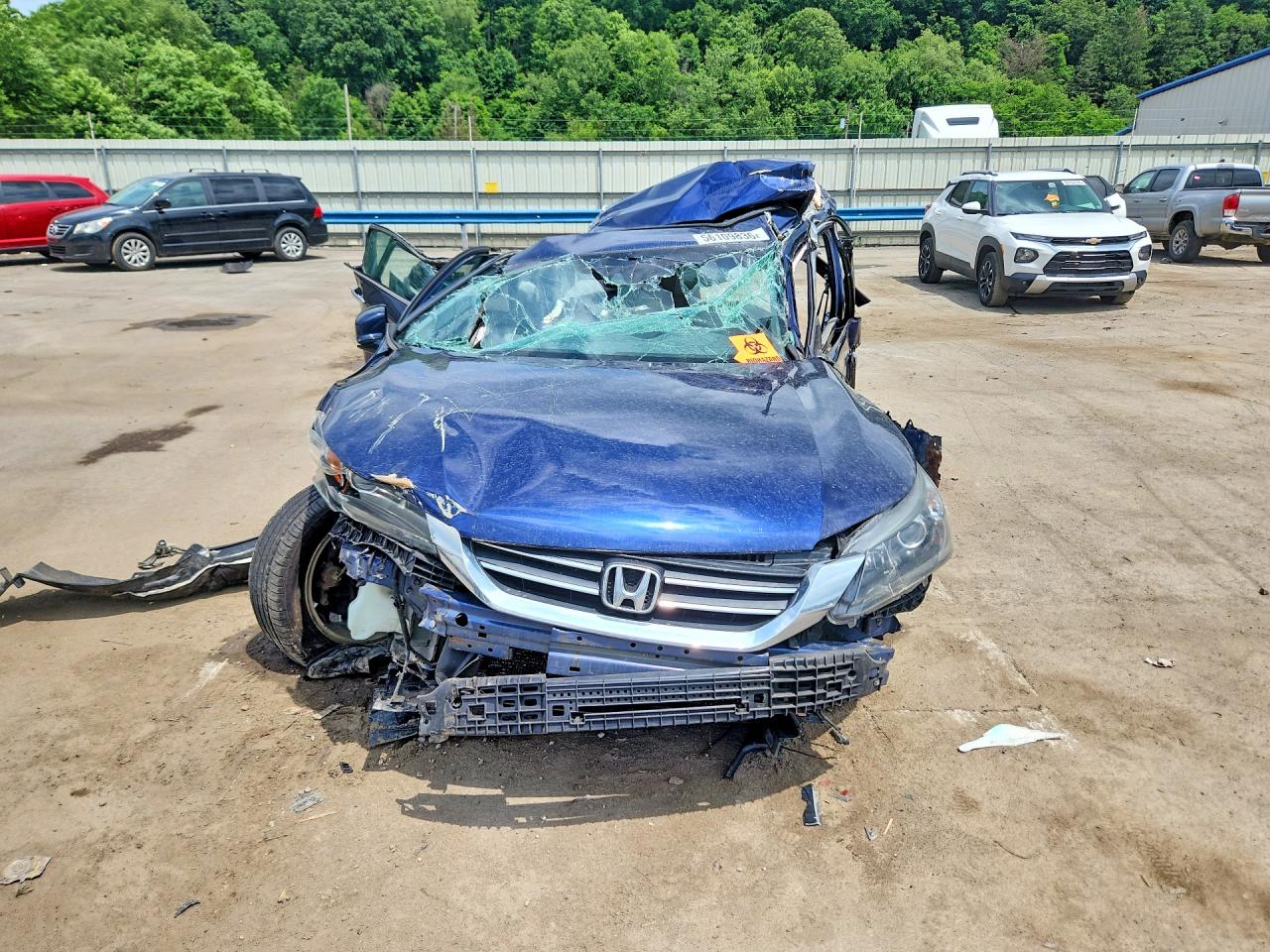 2013 Honda Accord Exl Синий vin: 1HGCR2F88DA110498
