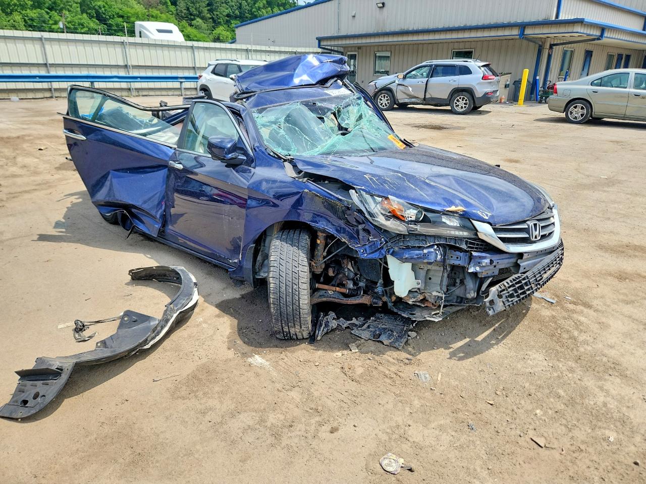 2013 Honda Accord Exl Синий vin: 1HGCR2F88DA110498