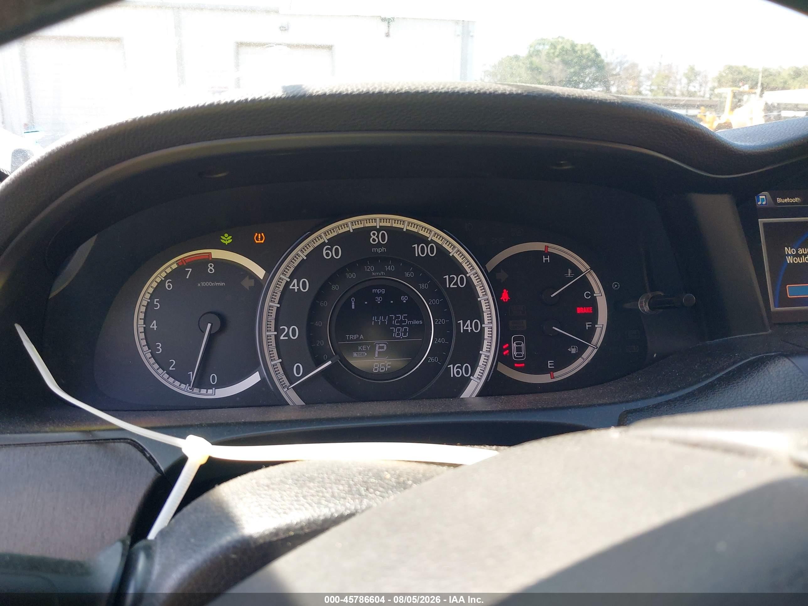 2013 Honda Accord Ex-l White vin: 1HGCR2F88DA115023