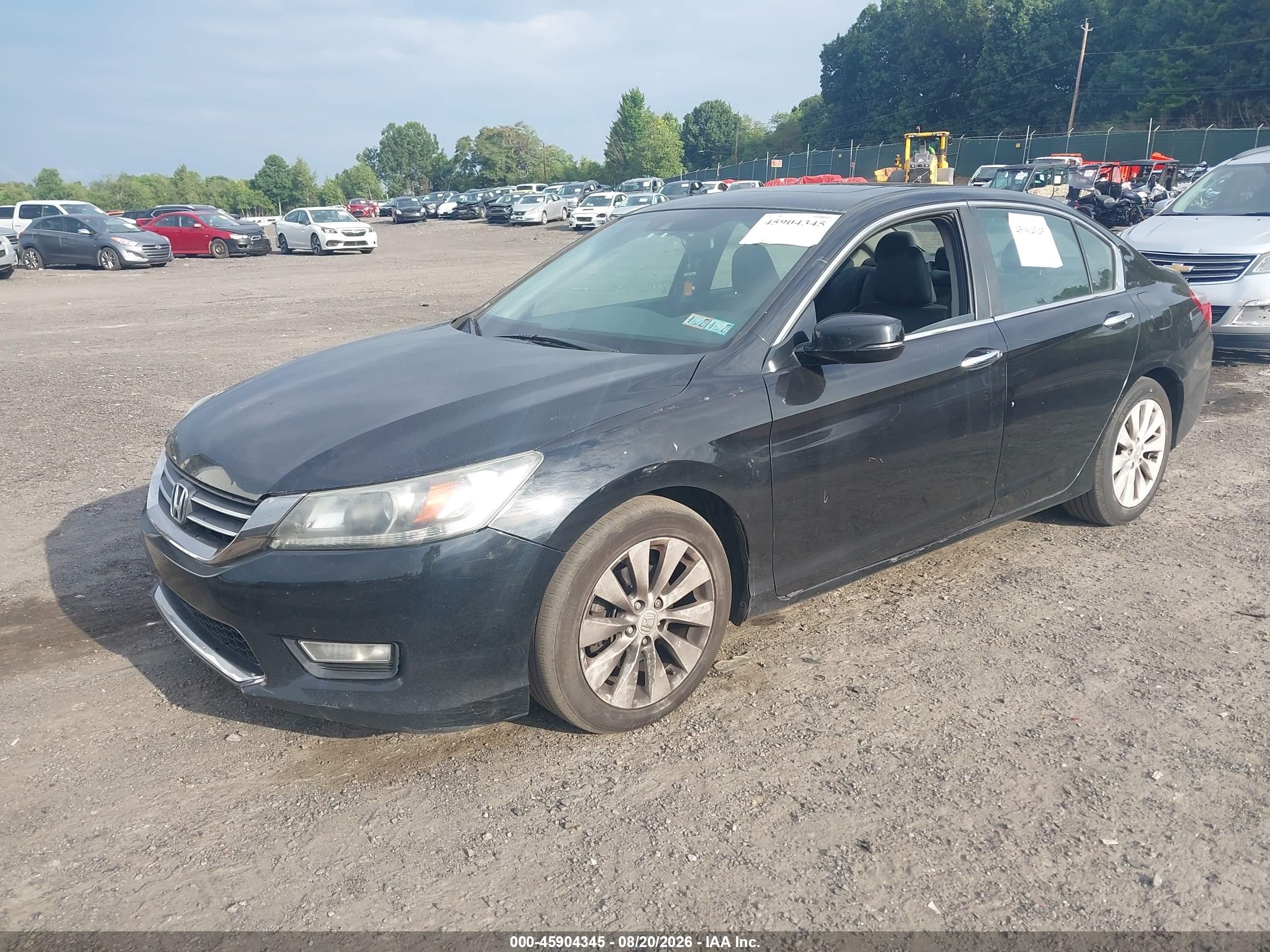 2013 Honda Accord Ex-l Black vin: 1HGCR2F88DA132324