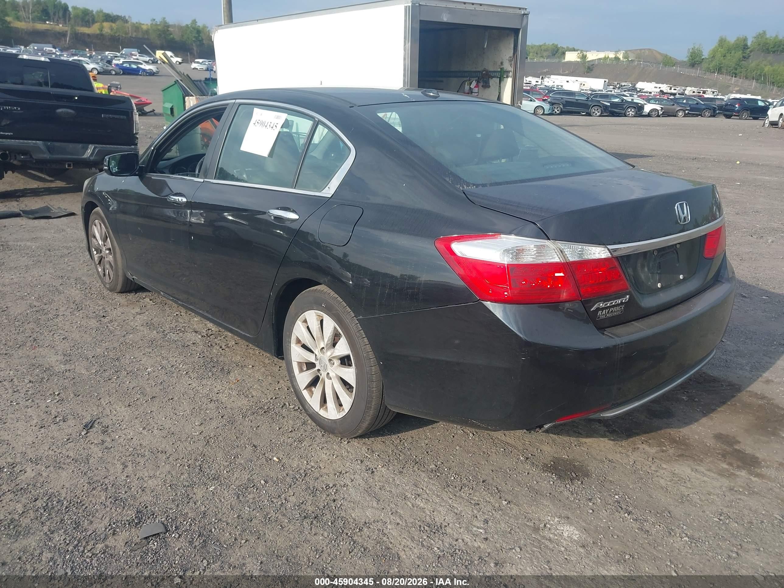 2013 Honda Accord Ex-l Black vin: 1HGCR2F88DA132324