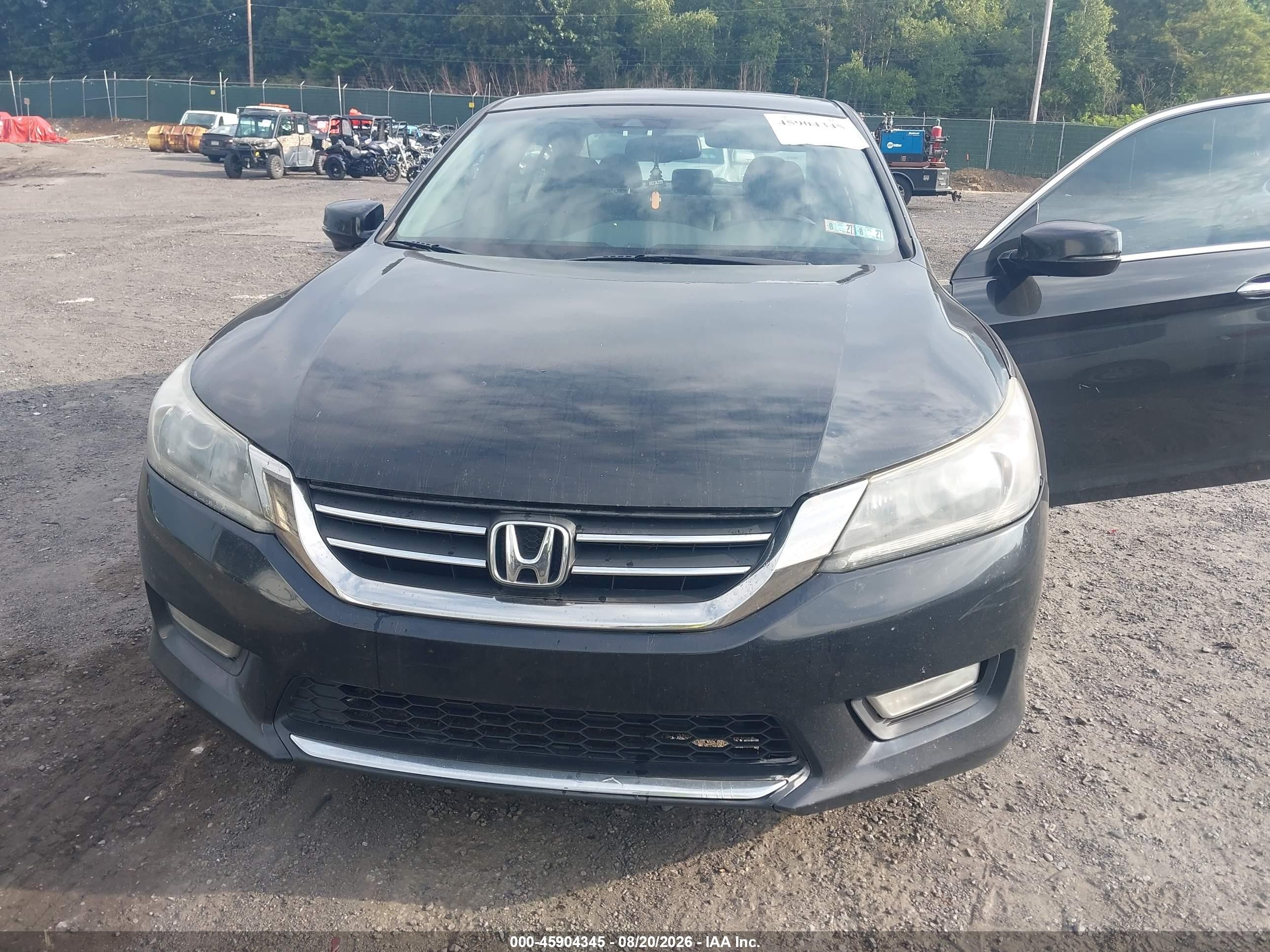 2013 Honda Accord Ex-l Black vin: 1HGCR2F88DA132324