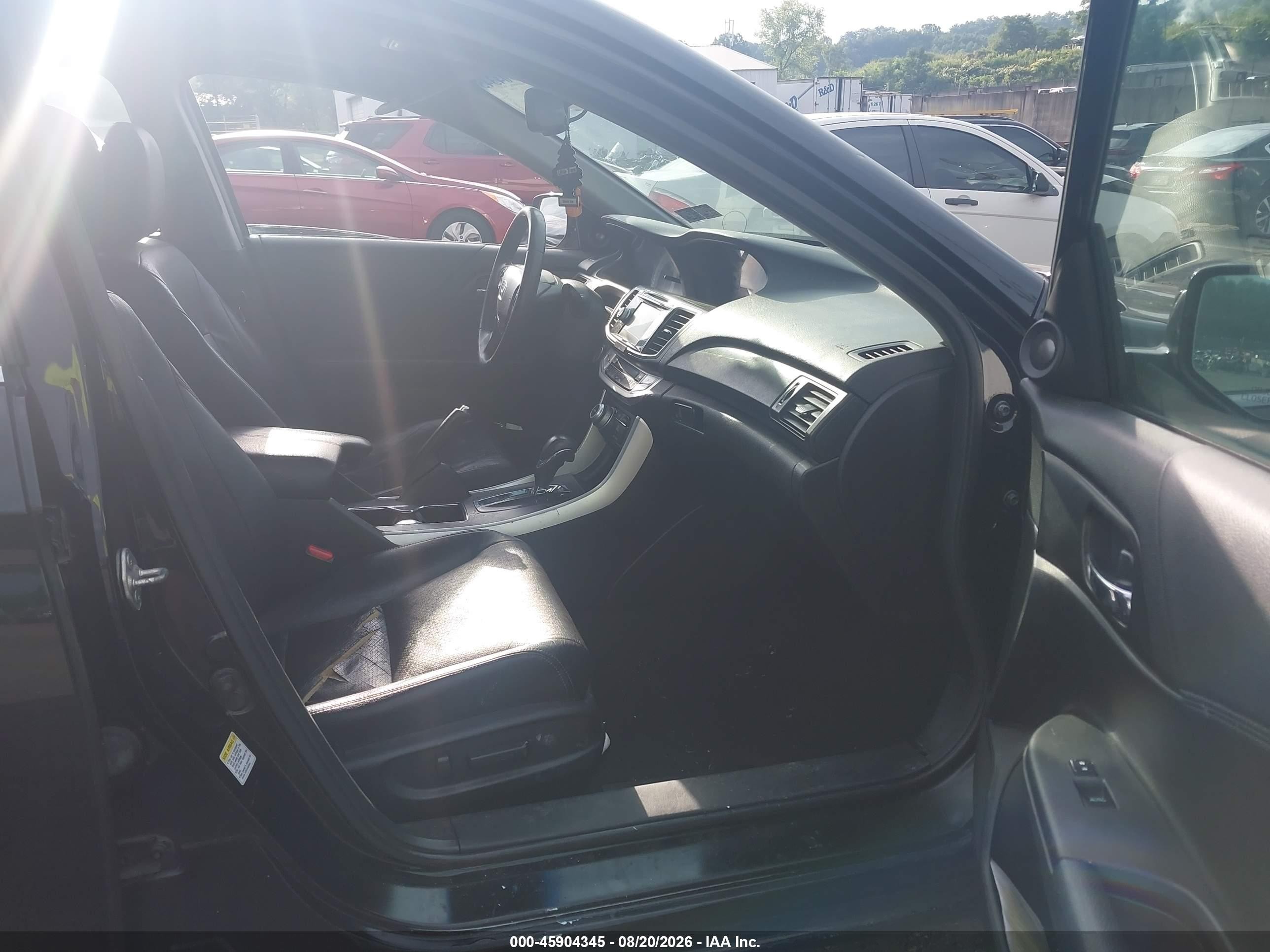 2013 Honda Accord Ex-l Black vin: 1HGCR2F88DA132324