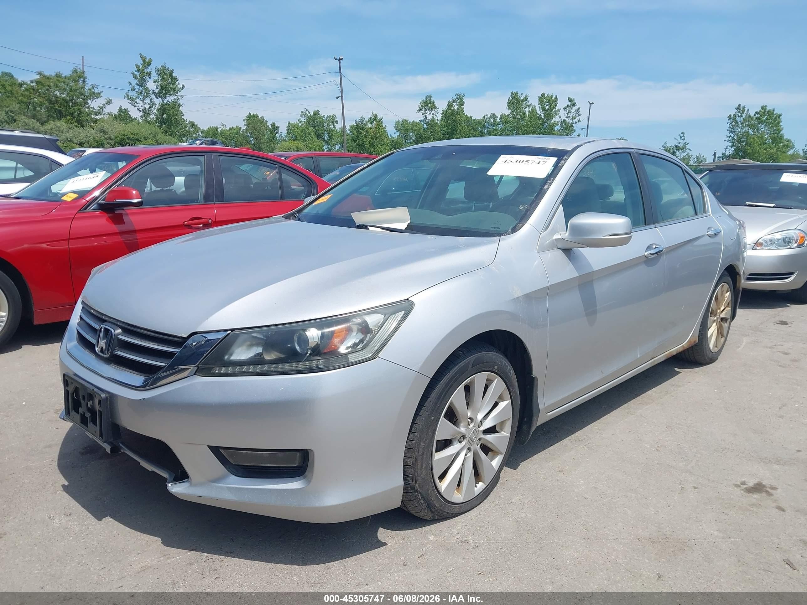 2013 Honda Accord Ex-l Серебряный vin: 1HGCR2F88DA148460