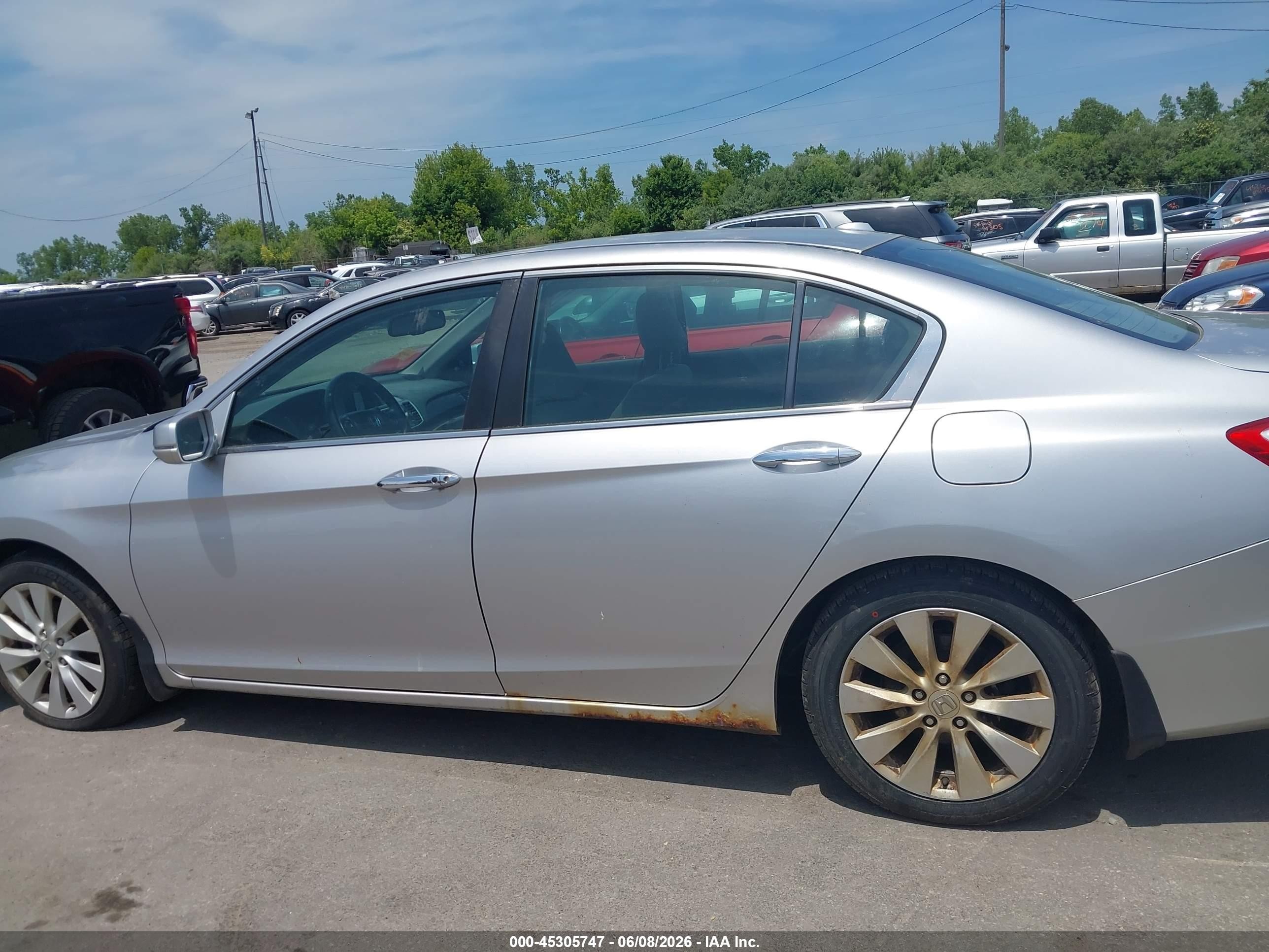 2013 Honda Accord Ex-l Серебряный vin: 1HGCR2F88DA148460