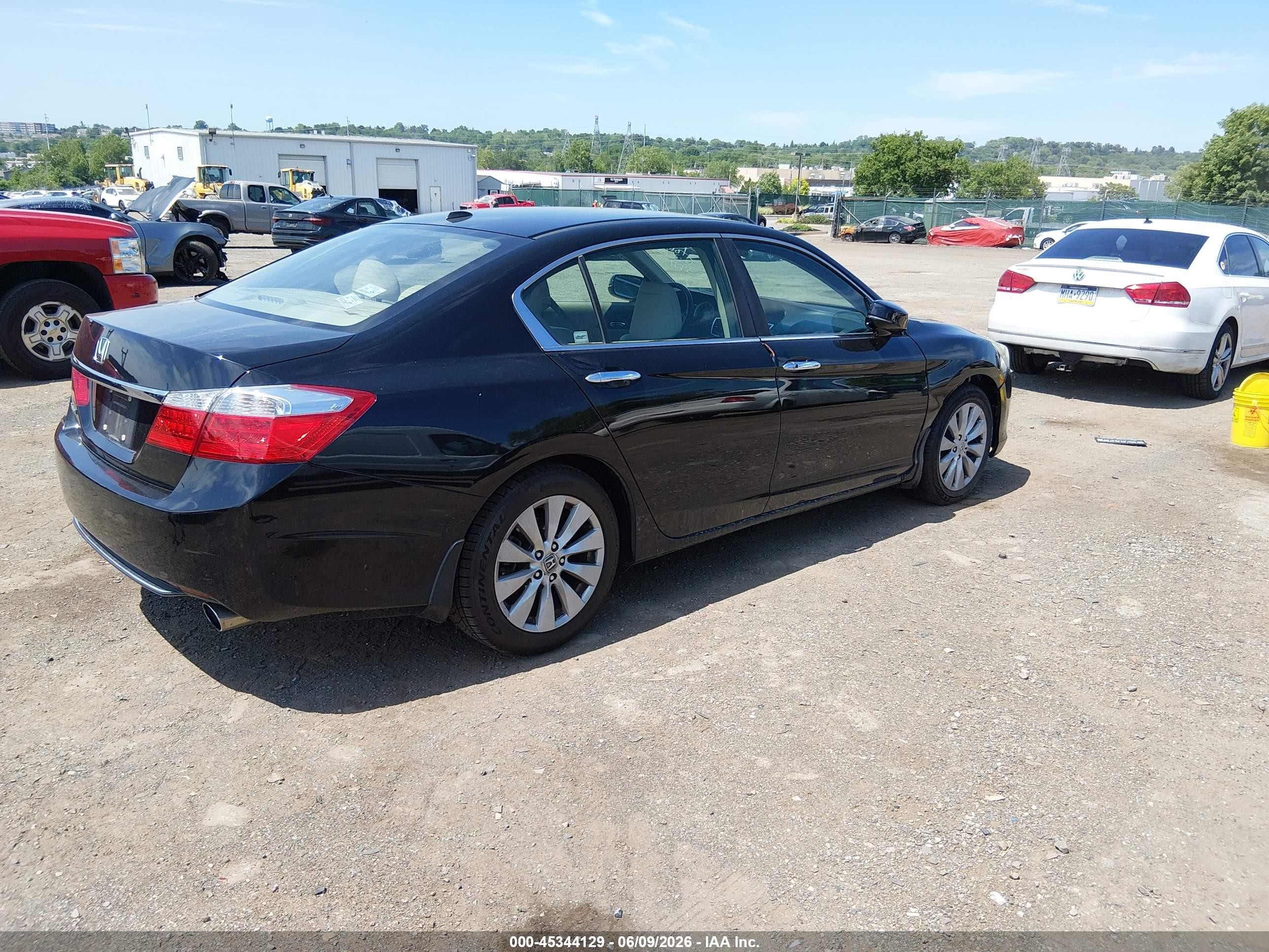 2013 Honda Accord Ex-l Black vin: 1HGCR2F88DA163489