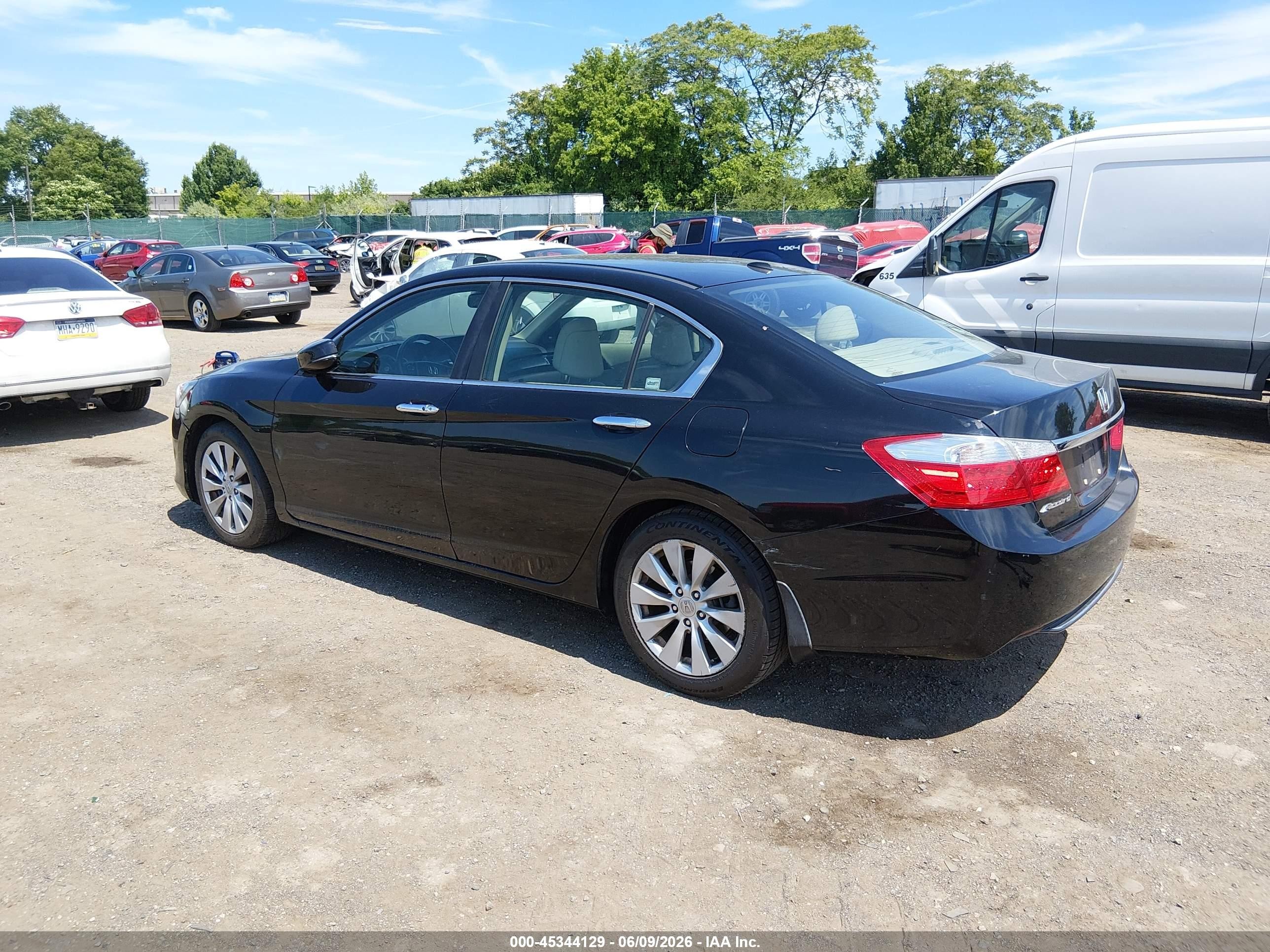 2013 Honda Accord Ex-l Black vin: 1HGCR2F88DA163489