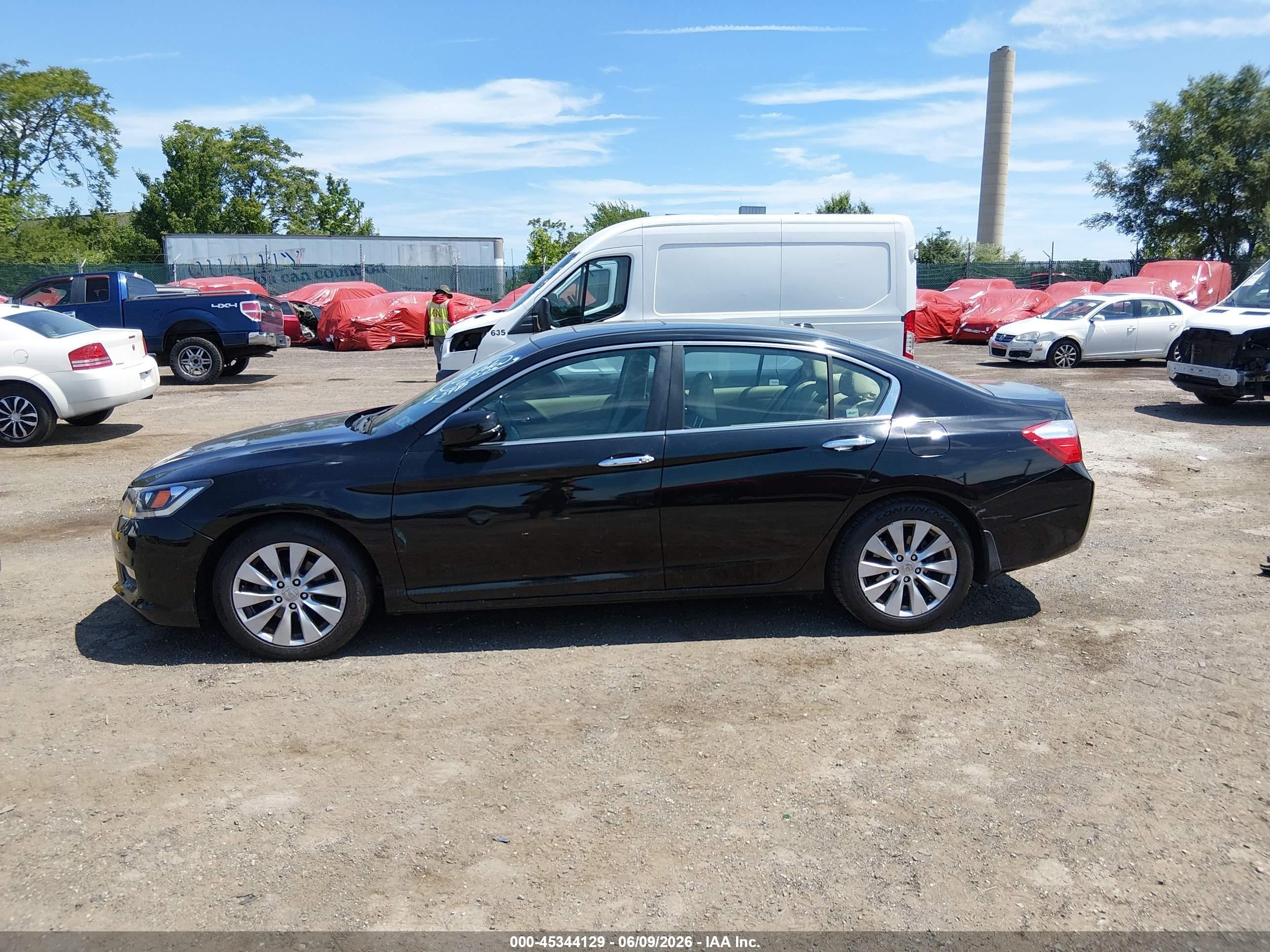 2013 Honda Accord Ex-l Black vin: 1HGCR2F88DA163489