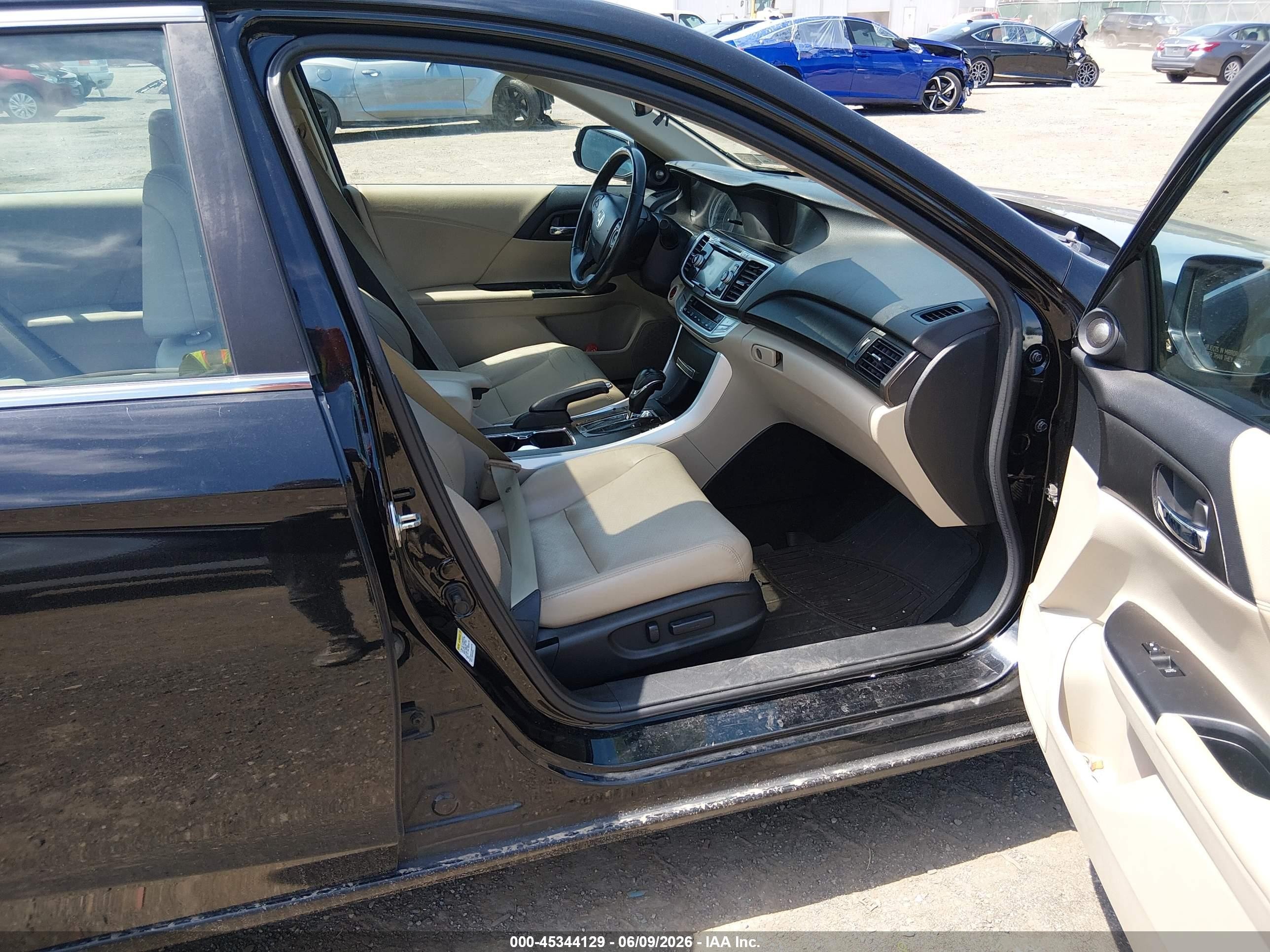 2013 Honda Accord Ex-l Black vin: 1HGCR2F88DA163489