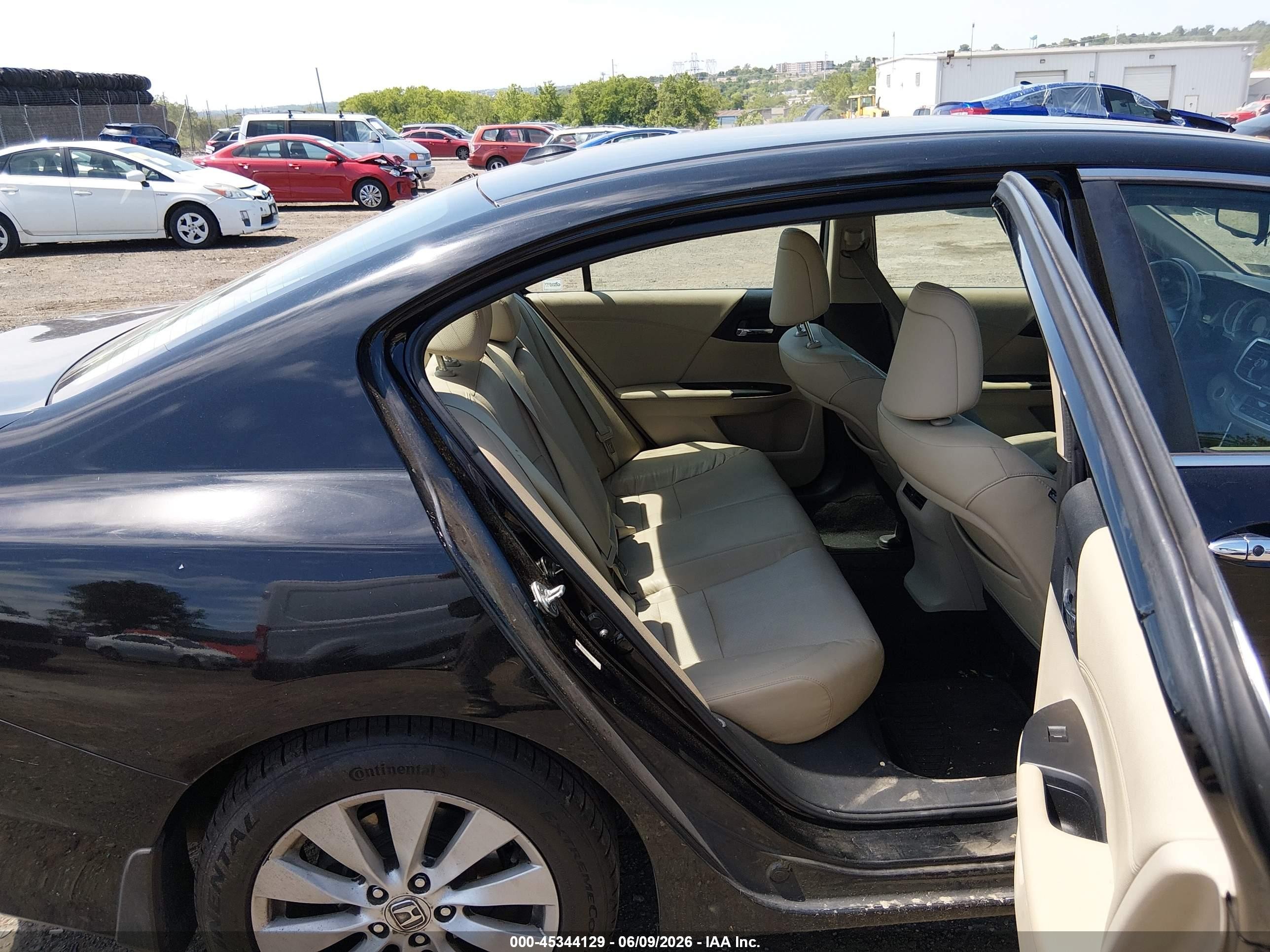 2013 Honda Accord Ex-l Black vin: 1HGCR2F88DA163489