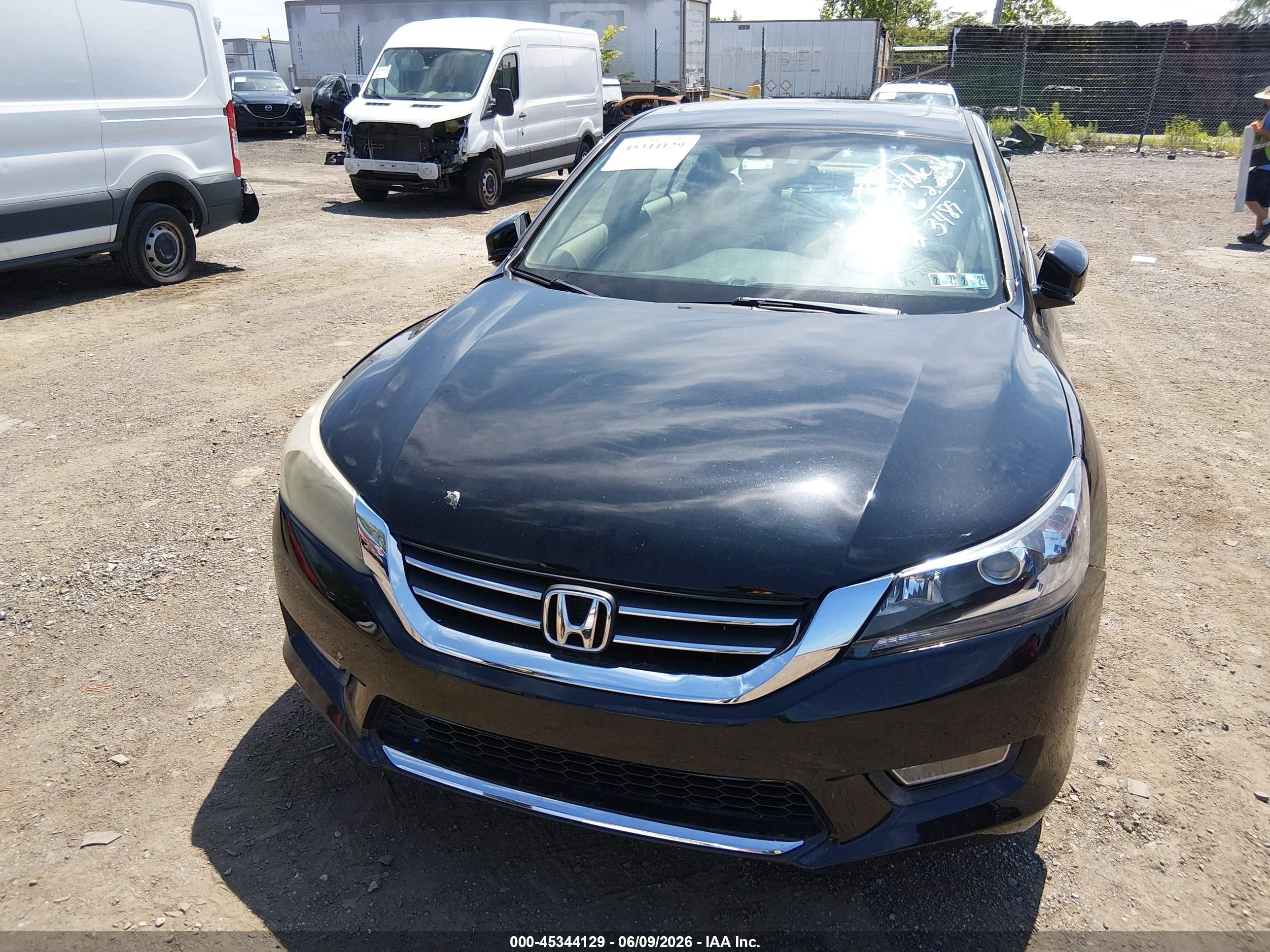 2013 Honda Accord Ex-l Black vin: 1HGCR2F88DA163489