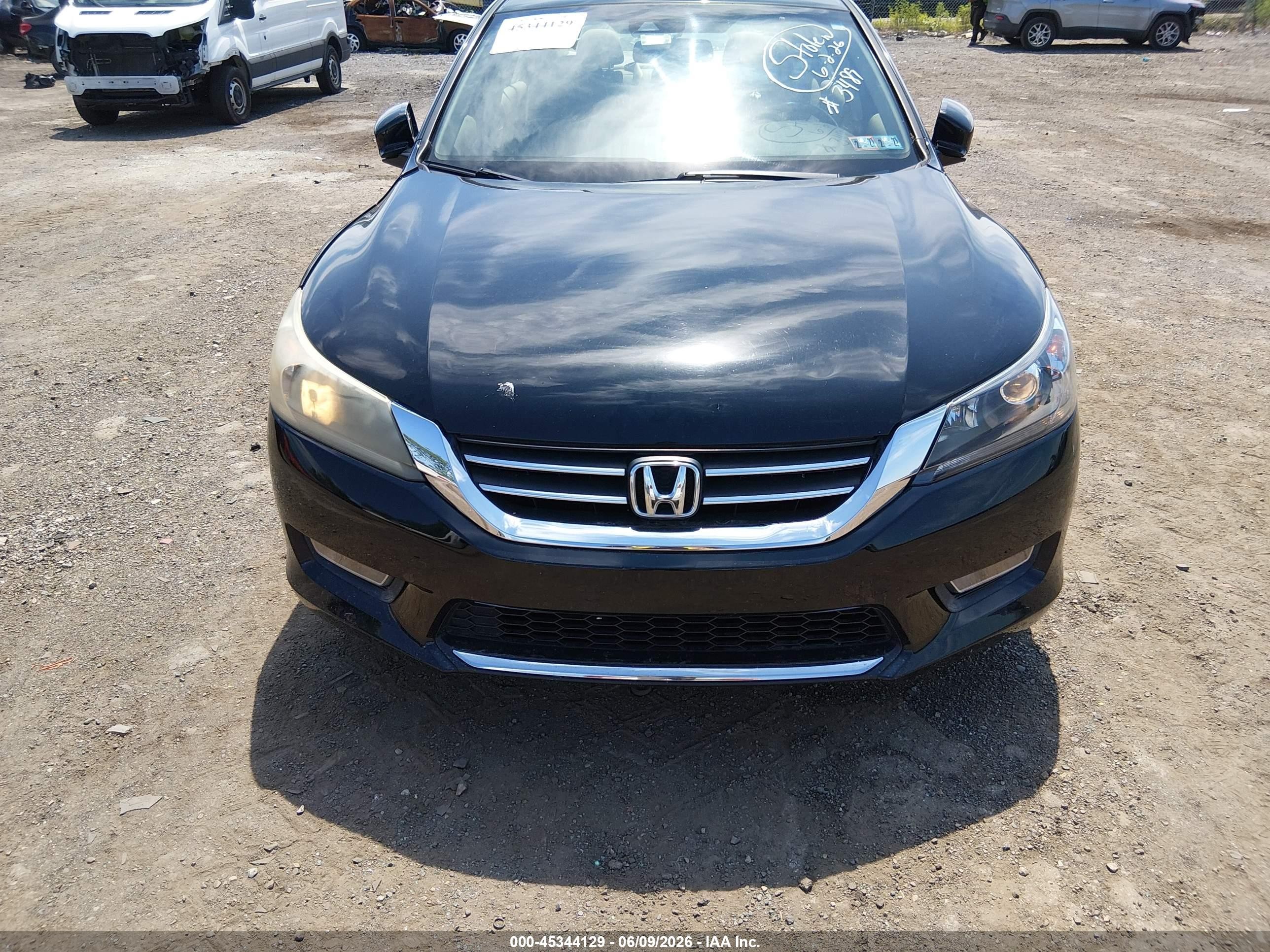 2013 Honda Accord Ex-l Black vin: 1HGCR2F88DA163489