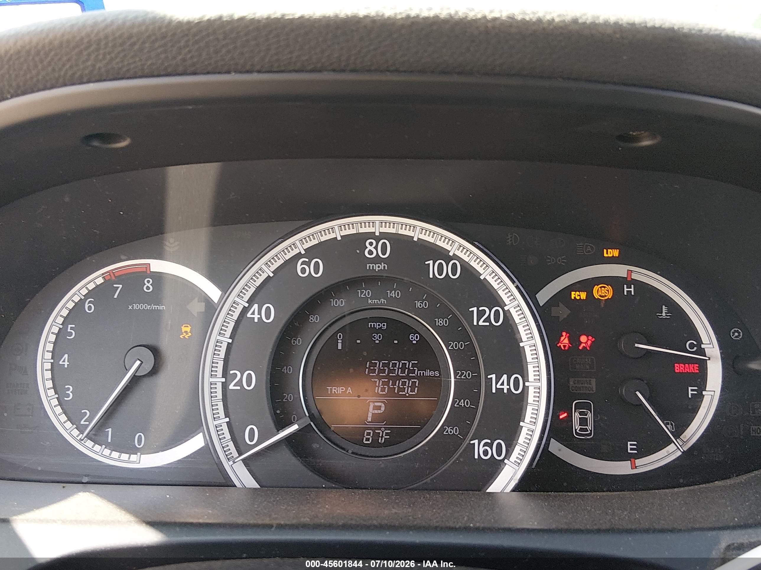2013 Honda Accord Ex-l Gray vin: 1HGCR2F88DA172919